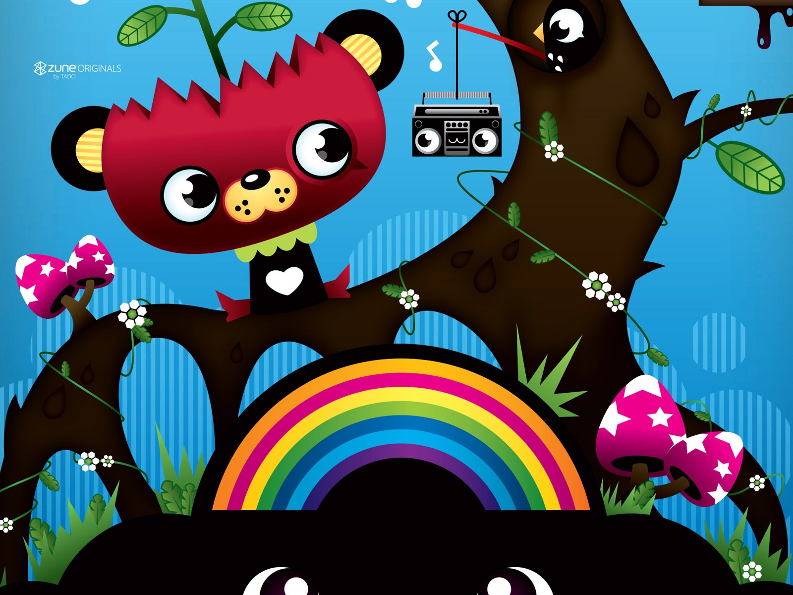ZUNE 卡通壁紙 #1 - 1600x1200