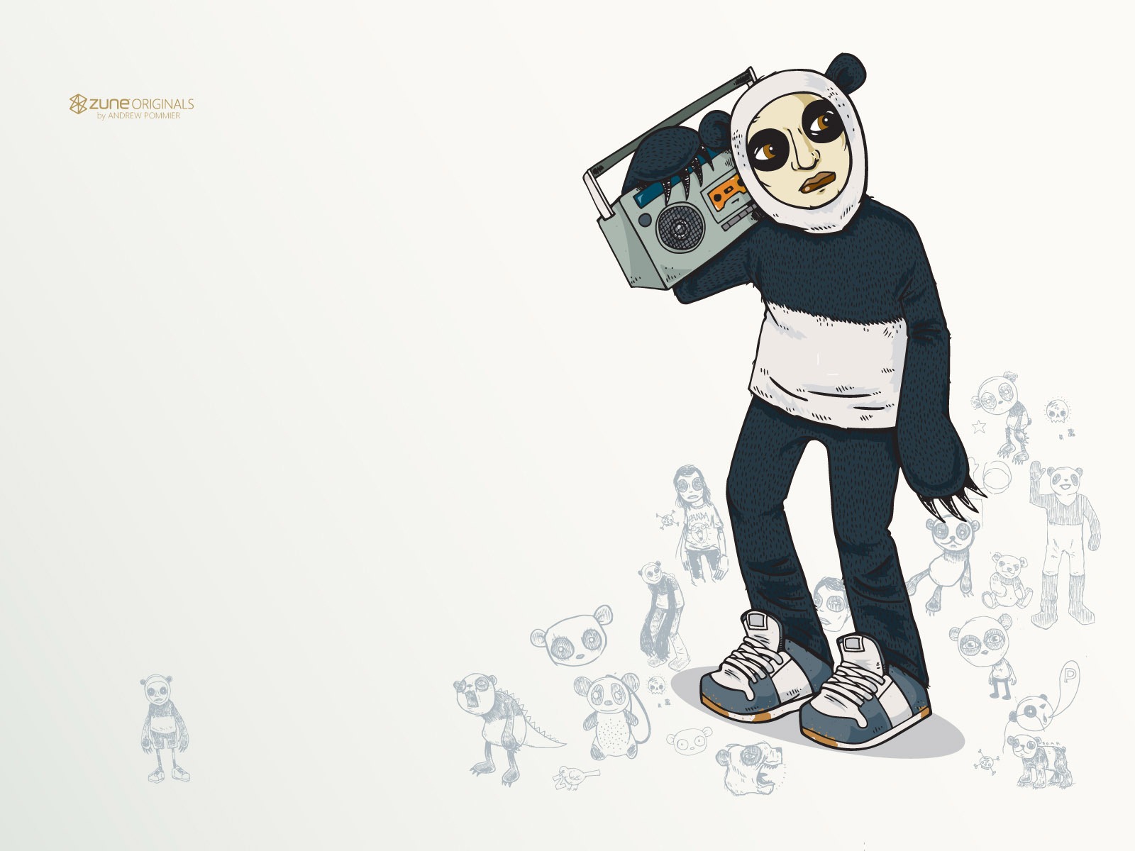 ZUNE 卡通壁紙 #16 - 1600x1200