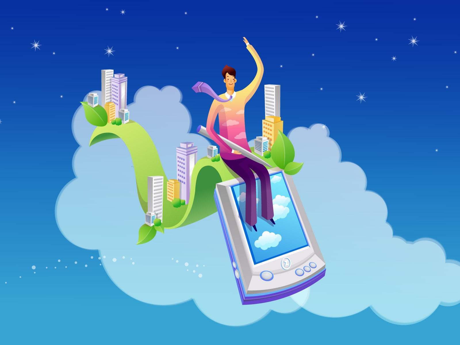 Vector cartoon wallpaper business meaning (1) #9 - 1600x1200