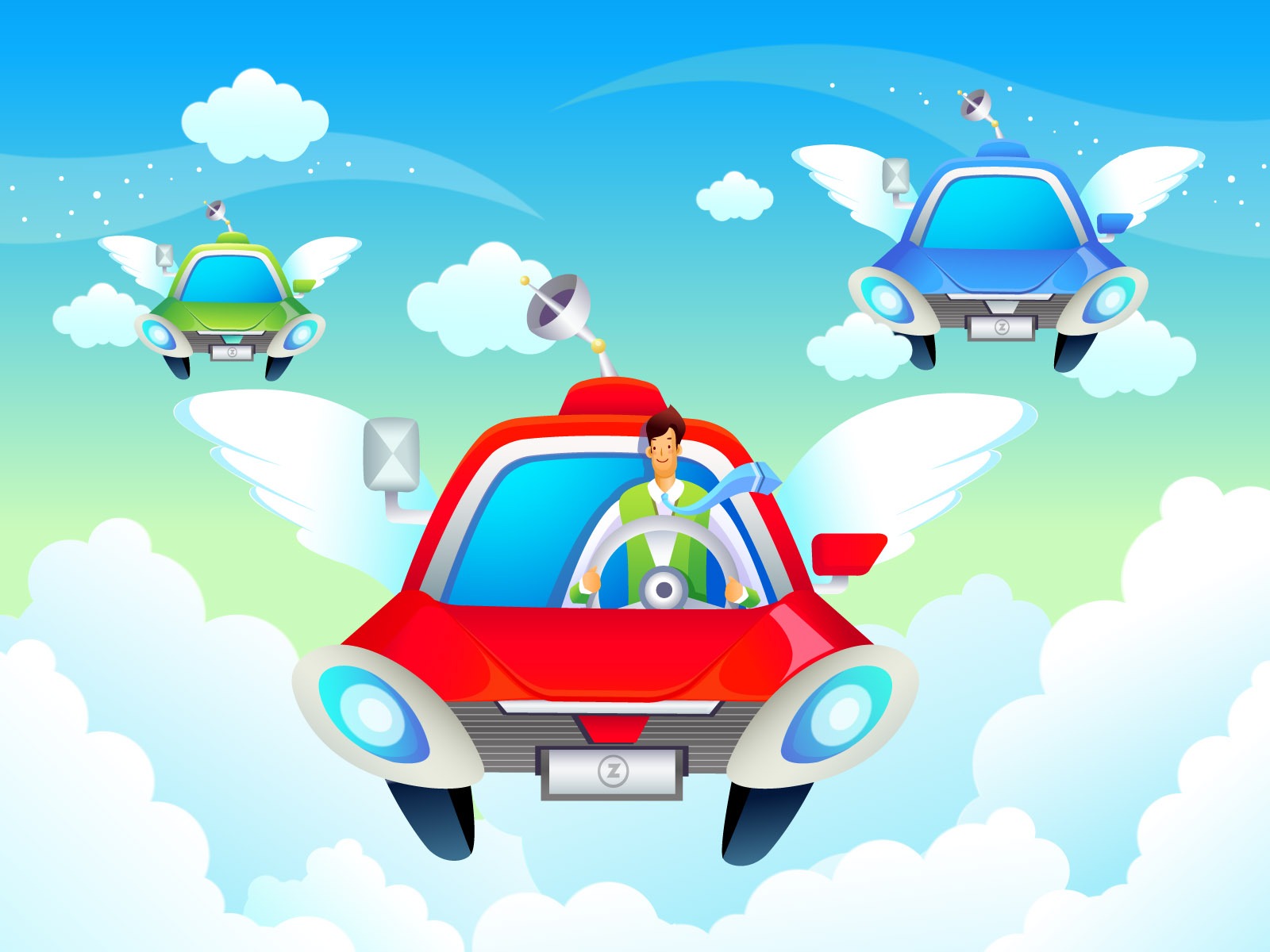 Vector cartoon wallpaper business meaning (1) #15 - 1600x1200