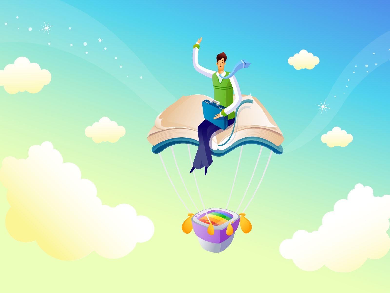 Vector cartoon wallpaper business meaning (1) #18 - 1600x1200