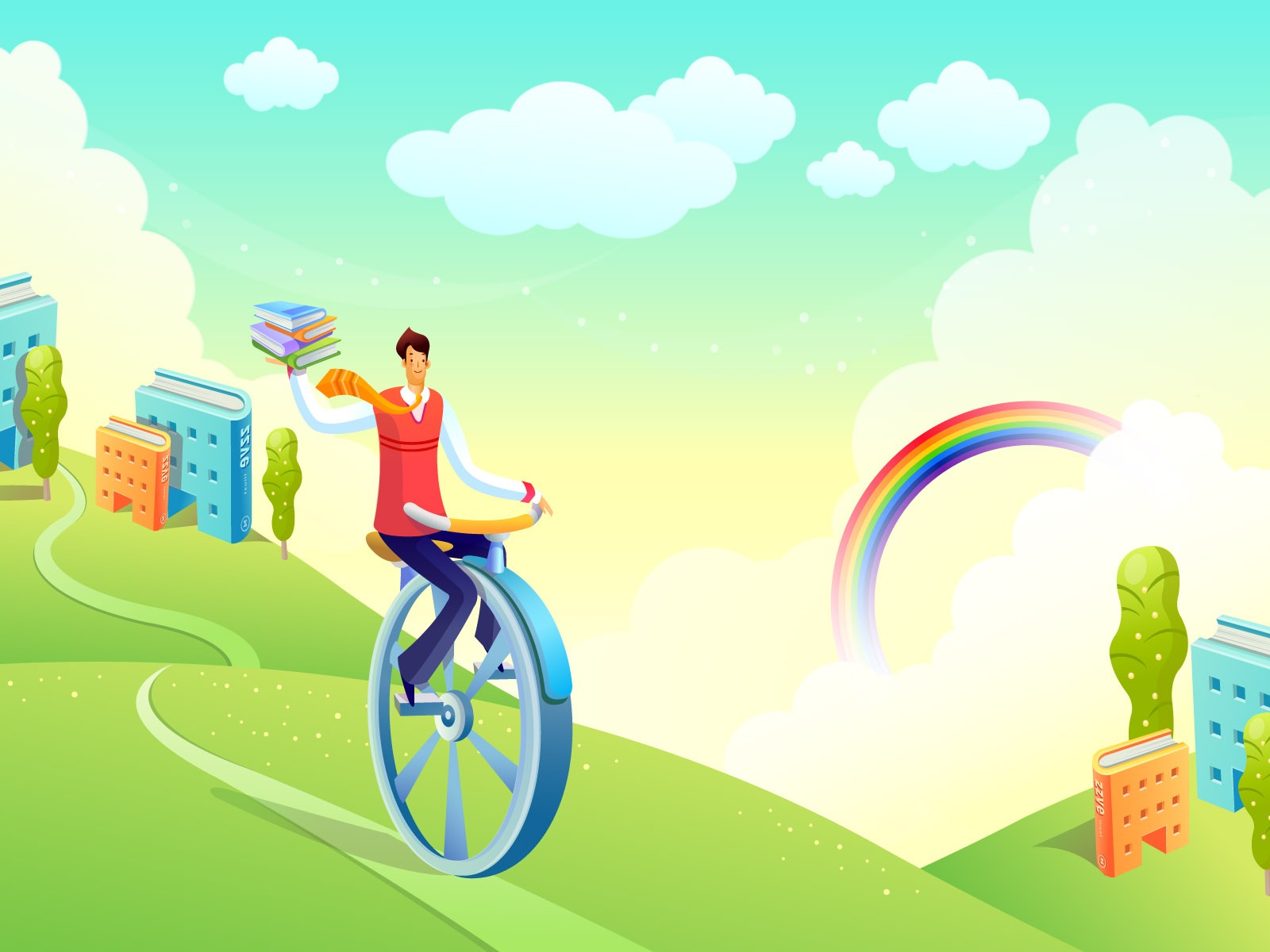 Vector cartoon wallpaper business meaning (1) #20 - 1600x1200