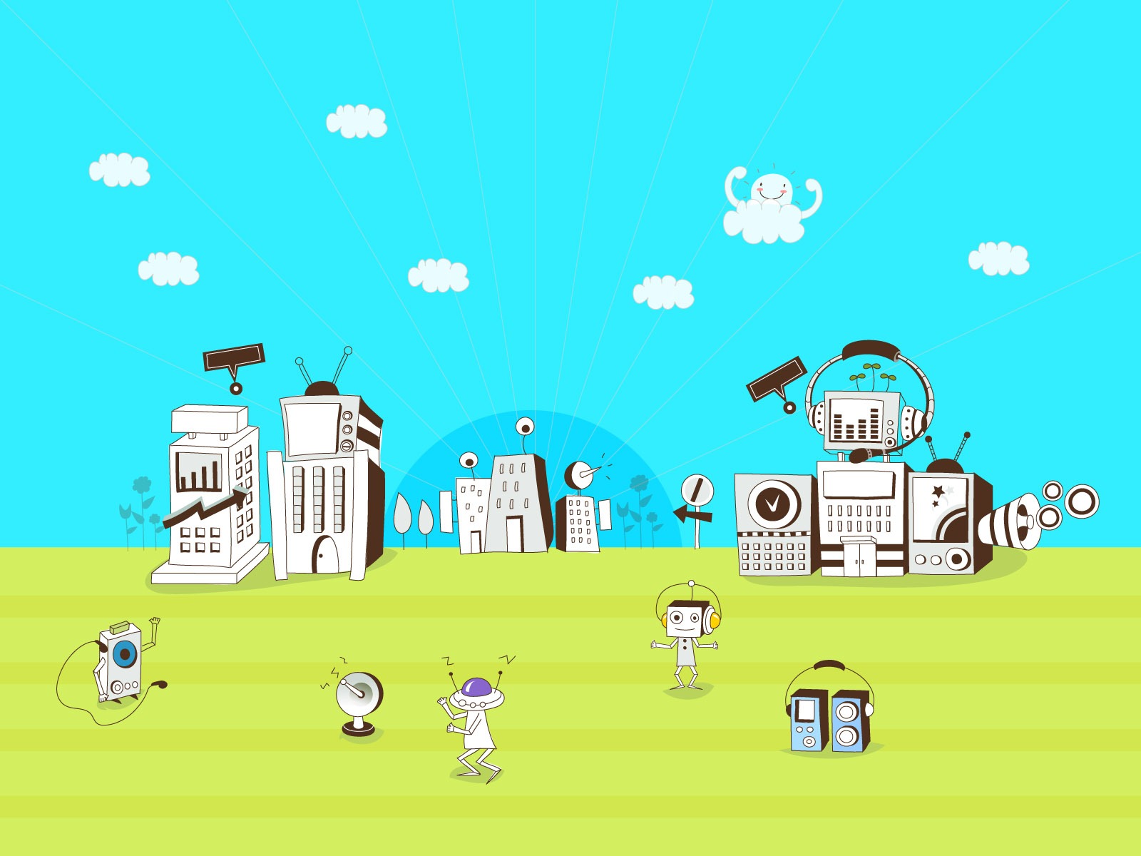 Vector Technology imagine wallpaper (2) #7 - 1600x1200