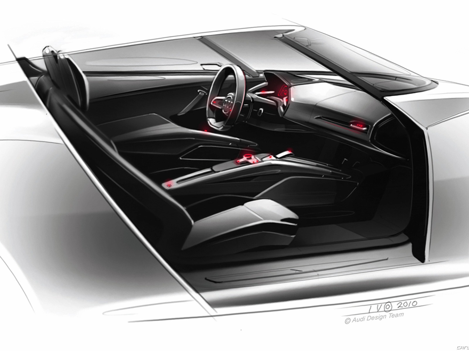 Concept Car Audi e-tron Spyder - 2010 HD Wallpaper #35 - 1600x1200