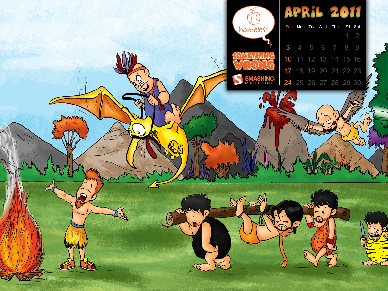 April 2011 Kalender Wallpaper (2) #1 - 1600x1200