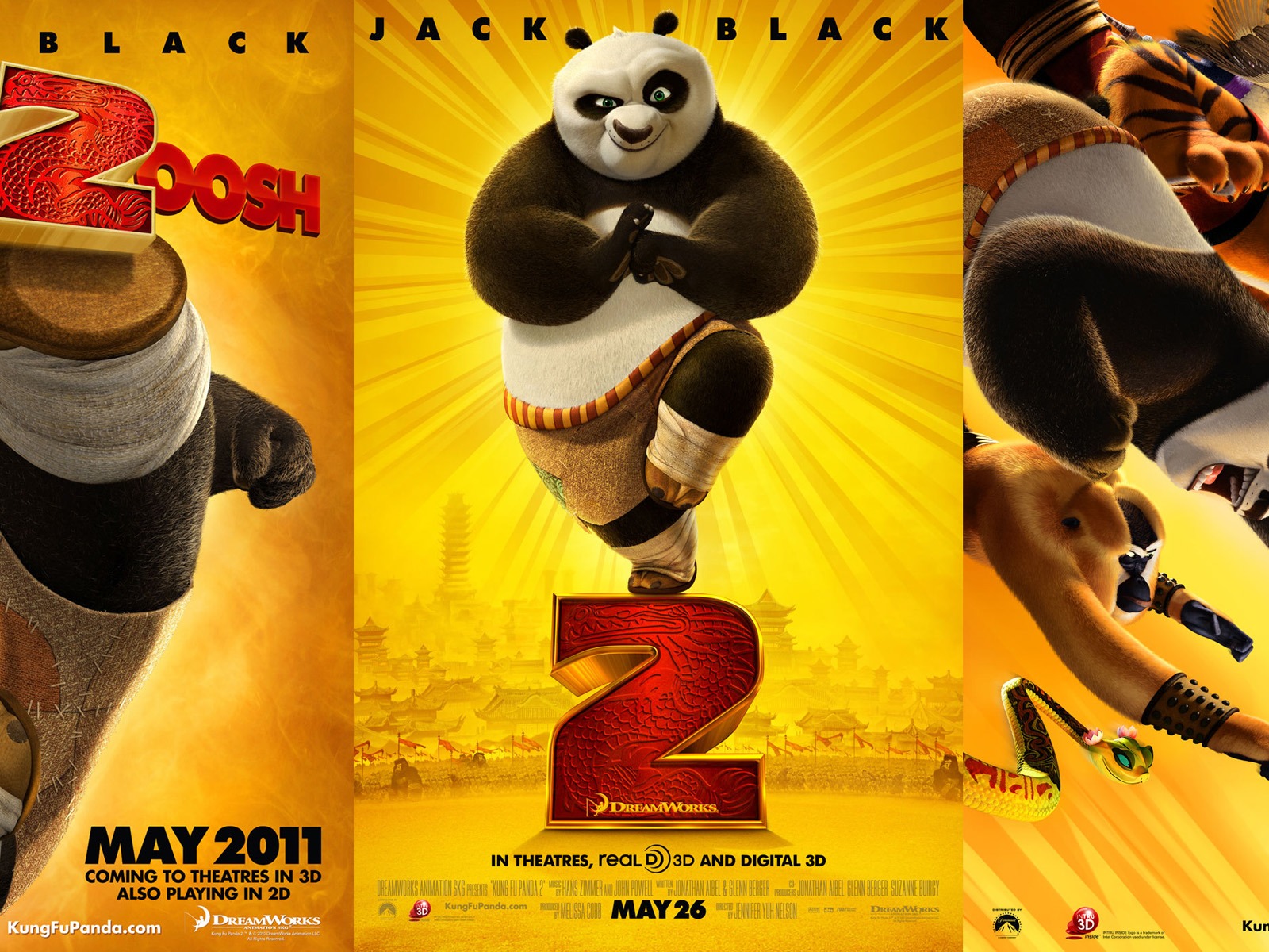 Kung Fu Panda 2 HD tapety na plochu #12 - 1600x1200