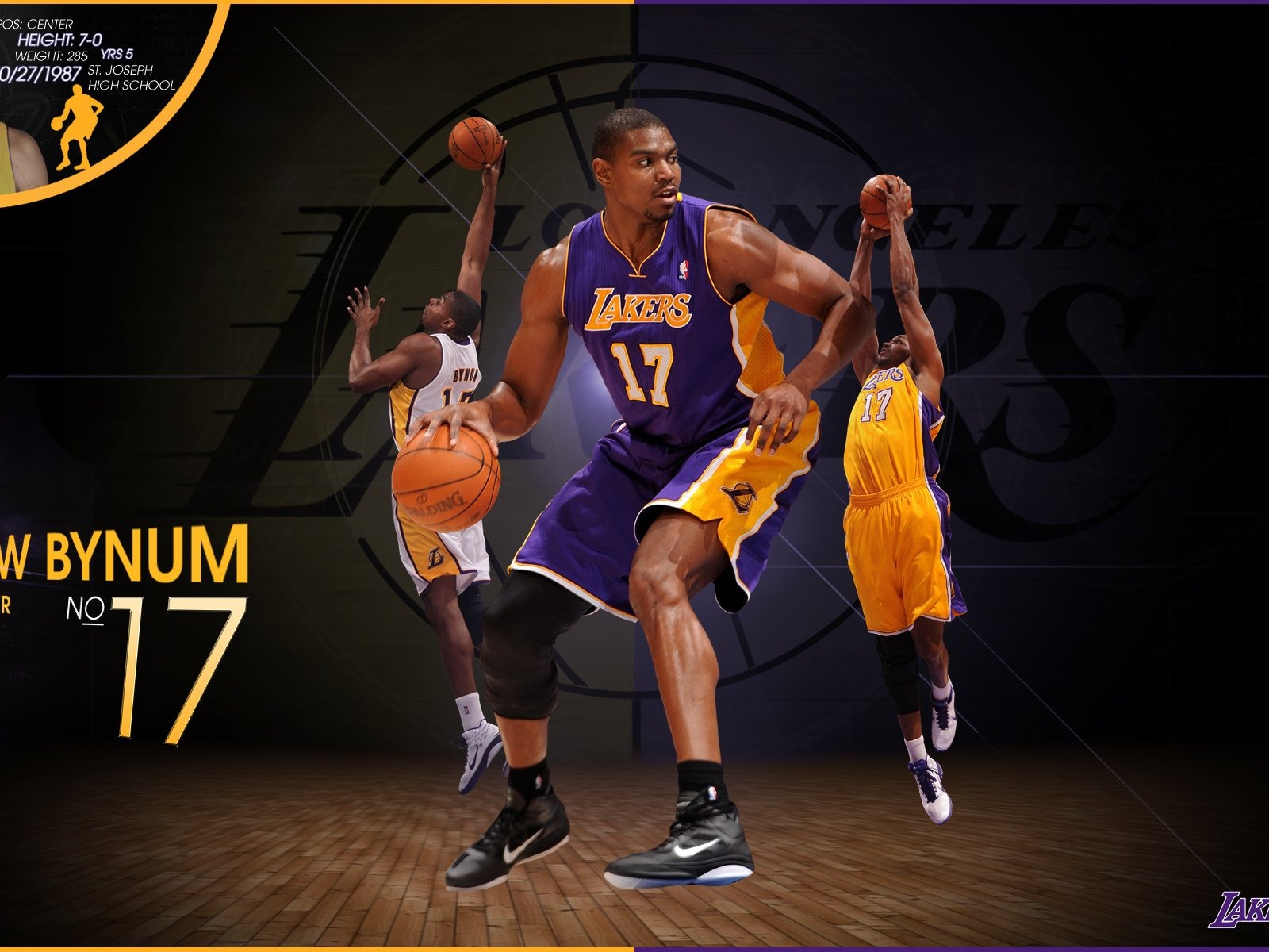 NBA 2010-11 temporada, Los Angeles Lakers Fondo de Pantalla #2 - 1600x1200