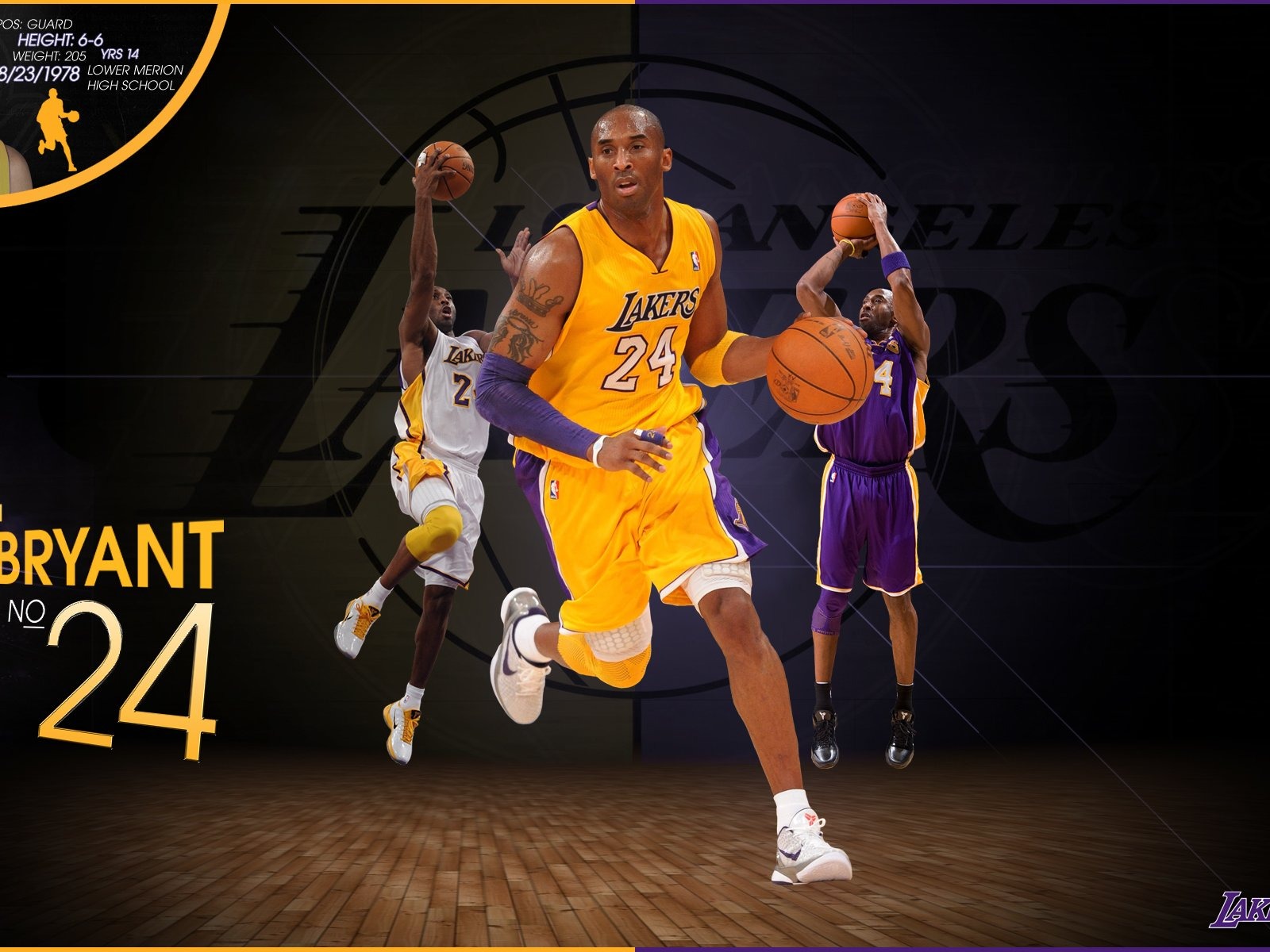 NBA 2010-11 temporada, Los Angeles Lakers Fondo de Pantalla #6 - 1600x1200