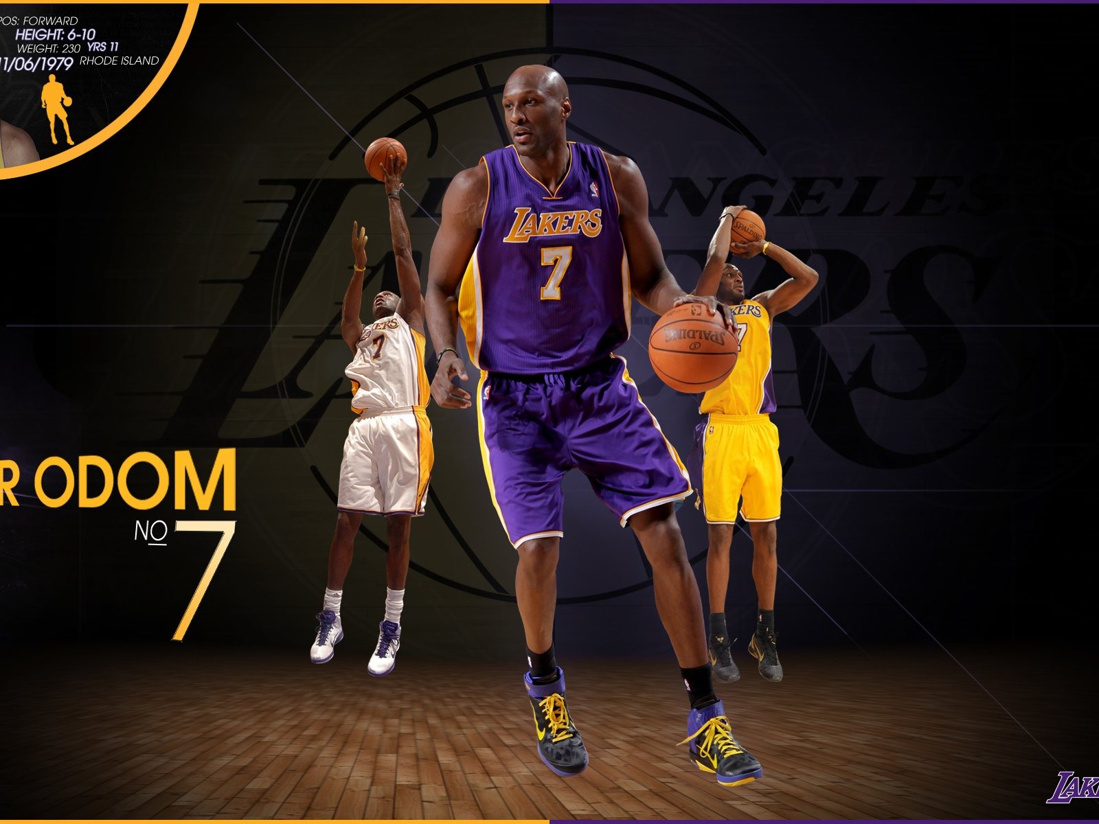 NBA 2010-11 temporada, Los Angeles Lakers Fondo de Pantalla #7 - 1600x1200
