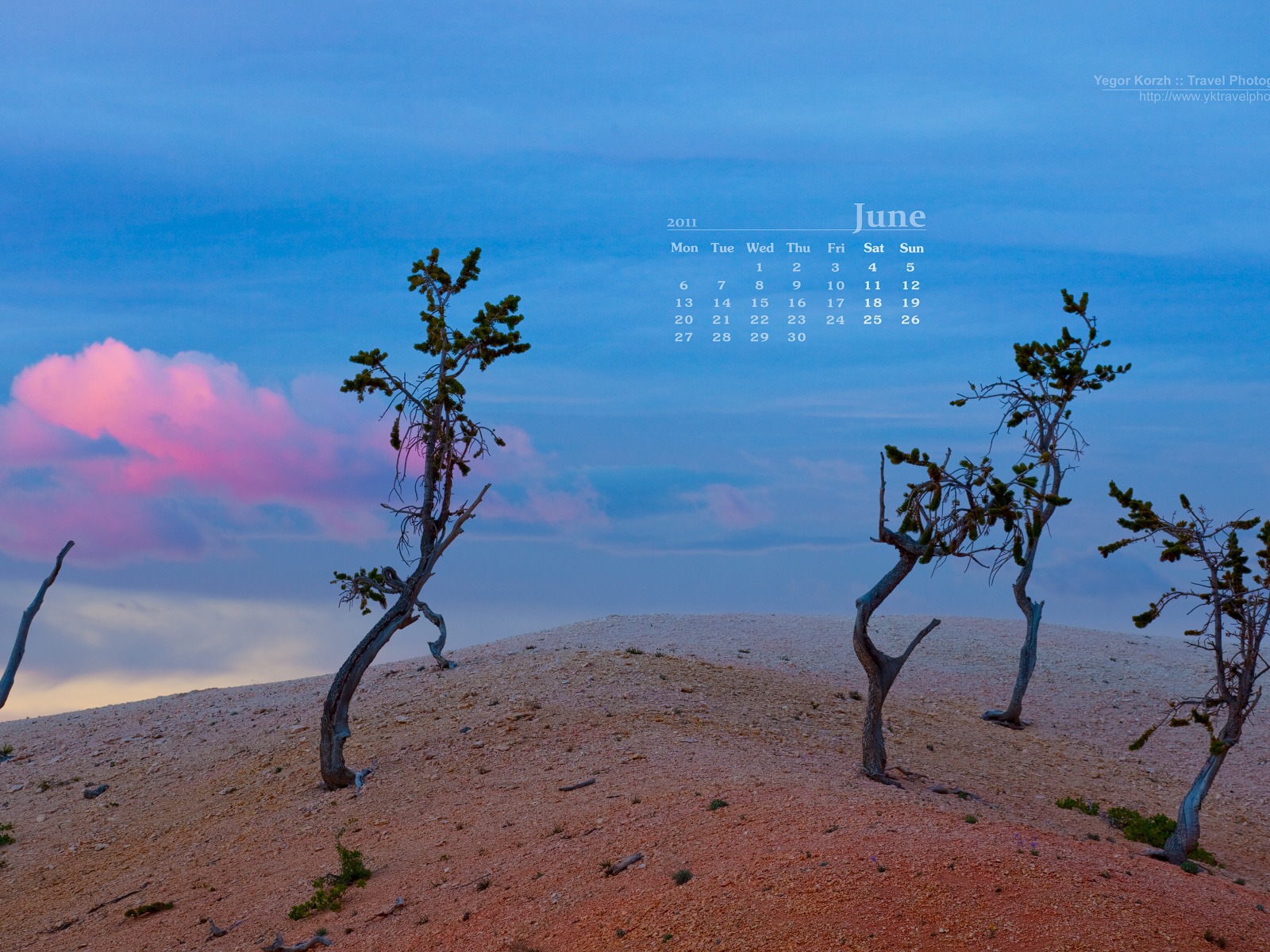 2011年6月 月曆壁紙(一) #4 - 1600x1200