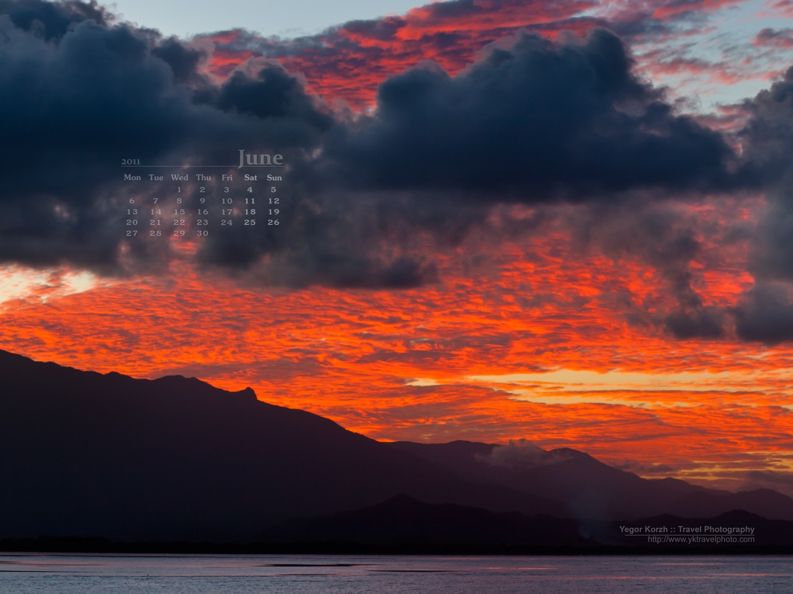 2011年6月 月曆壁紙(一) #6 - 1600x1200