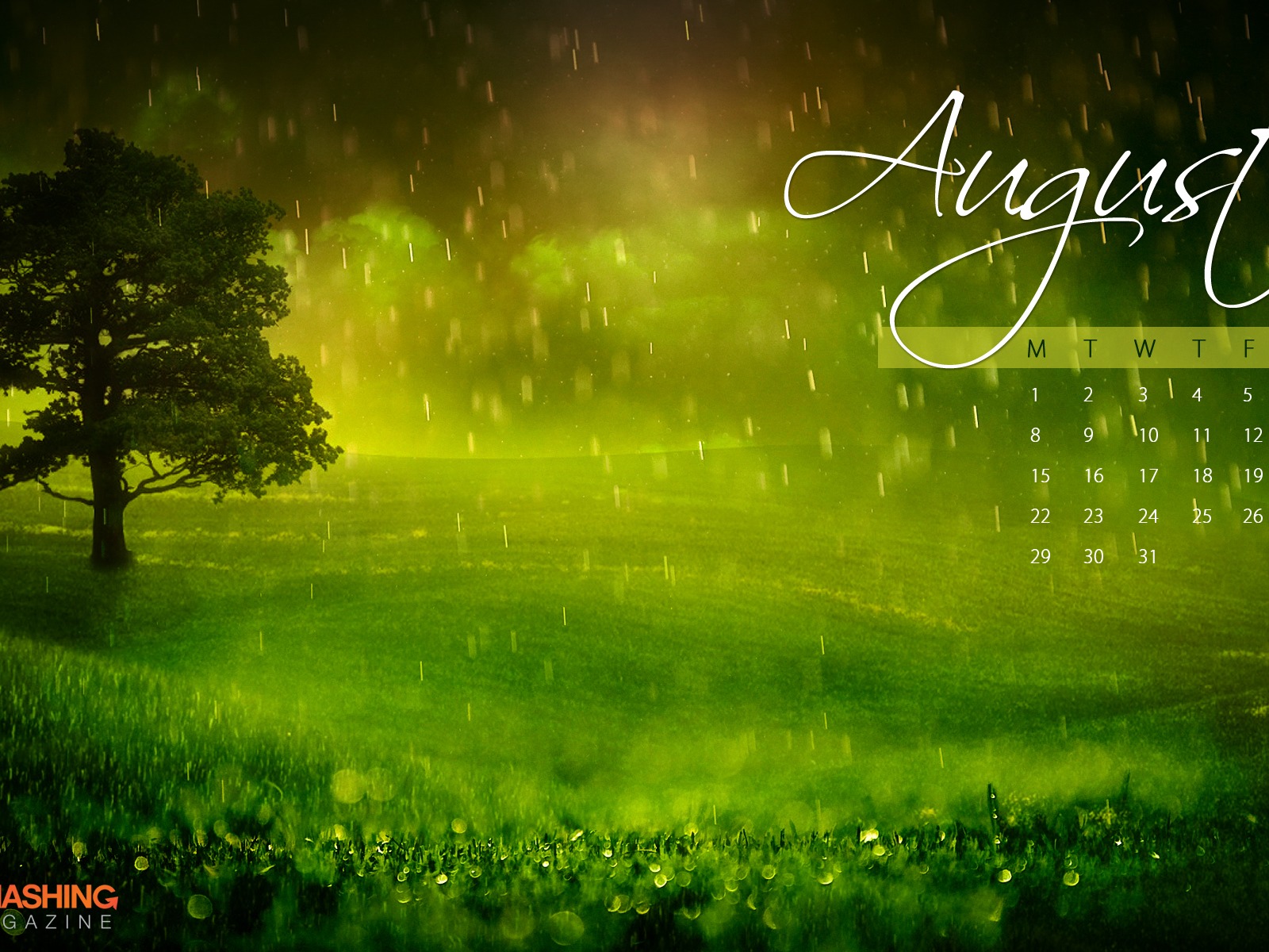 August 2011 calendar wallpaper (1) #17 - 1600x1200