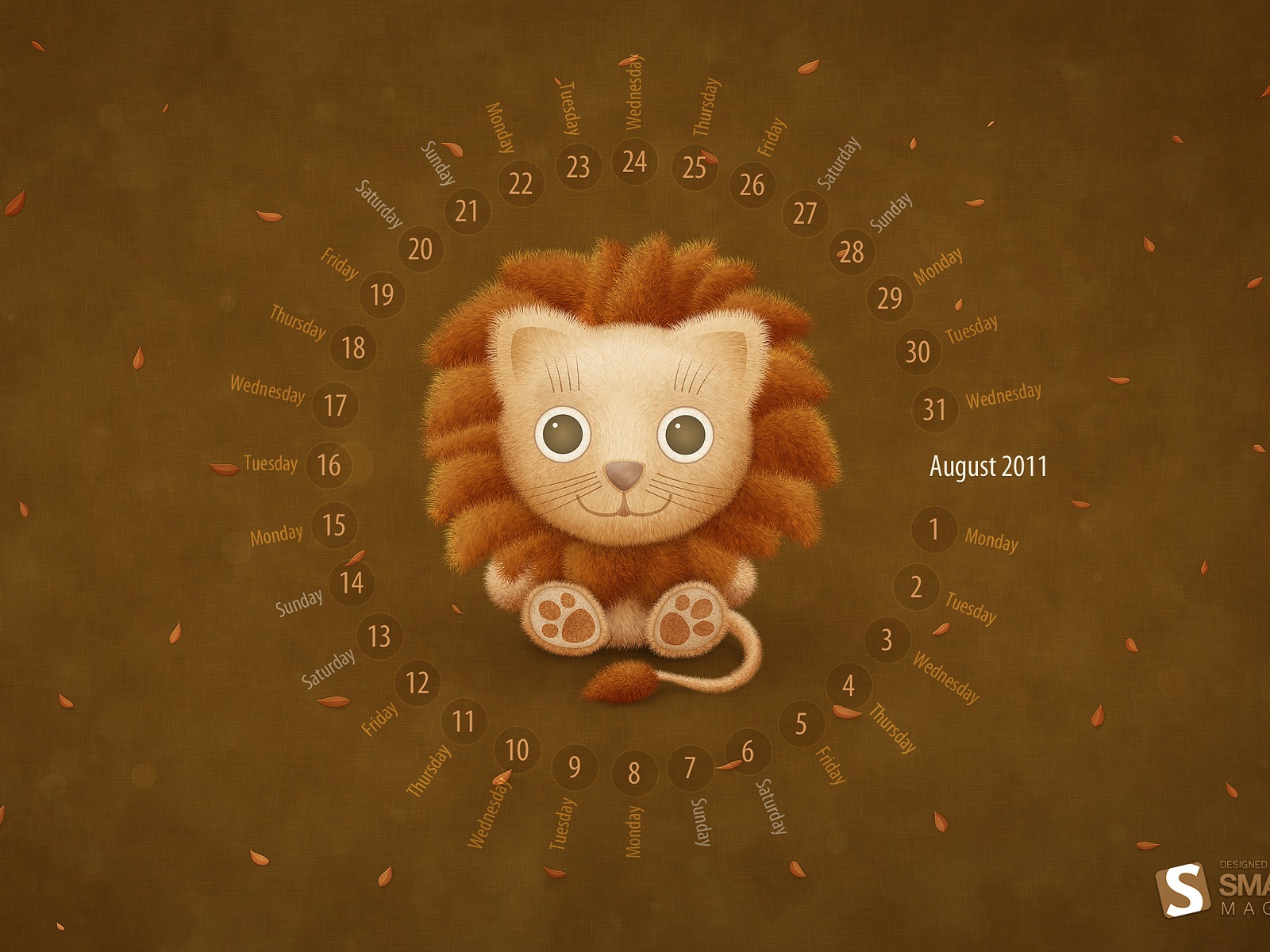 August 2011 calendar wallpaper (2) #3 - 1600x1200