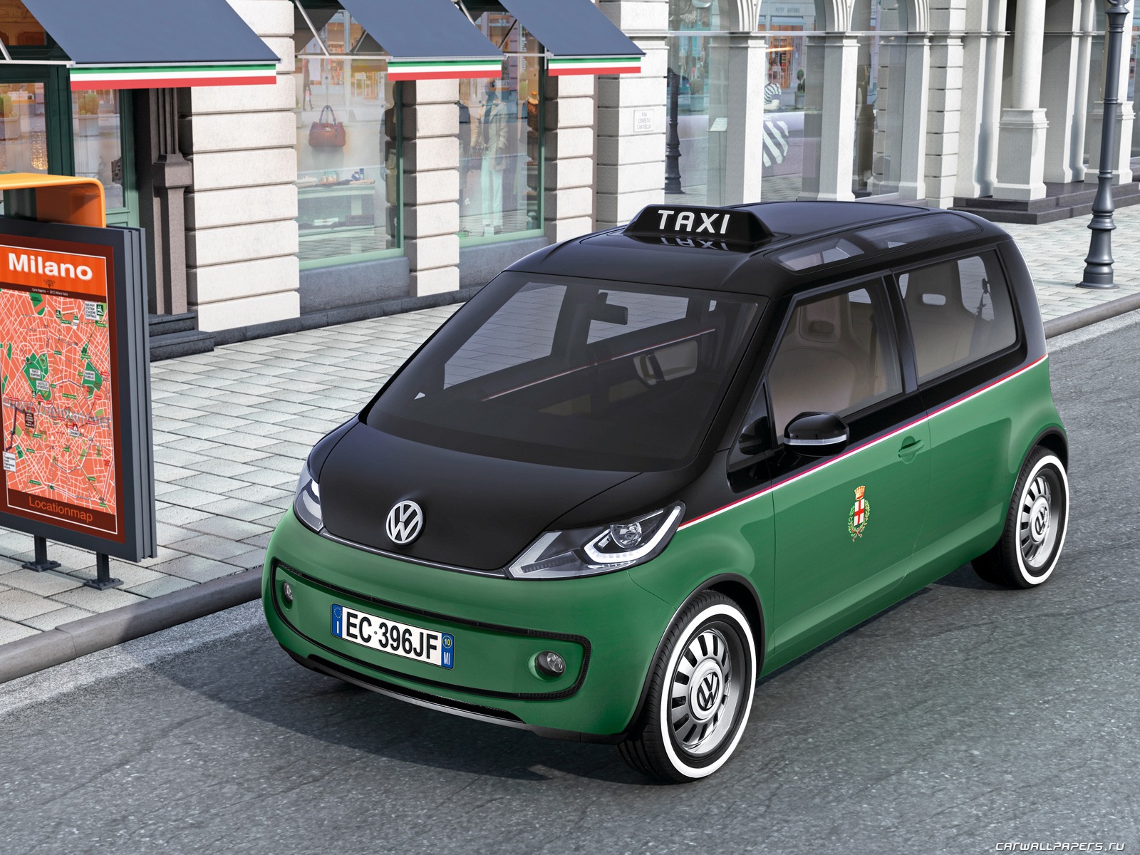 Concept Car Volkswagen Milano Taxi - 2010 fondos de pantalla HD #2 - 1600x1200