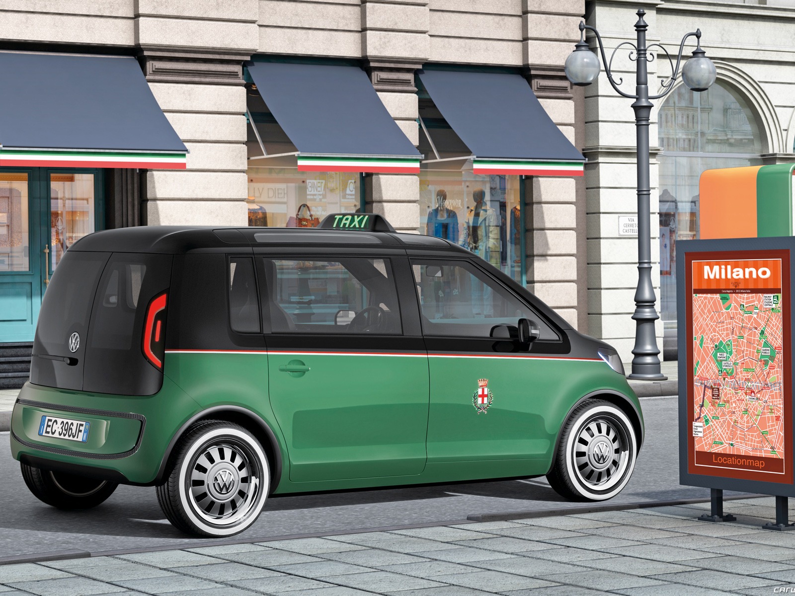 Concept Car Volkswagen Milano Taxi - 2010 fondos de pantalla HD #4 - 1600x1200