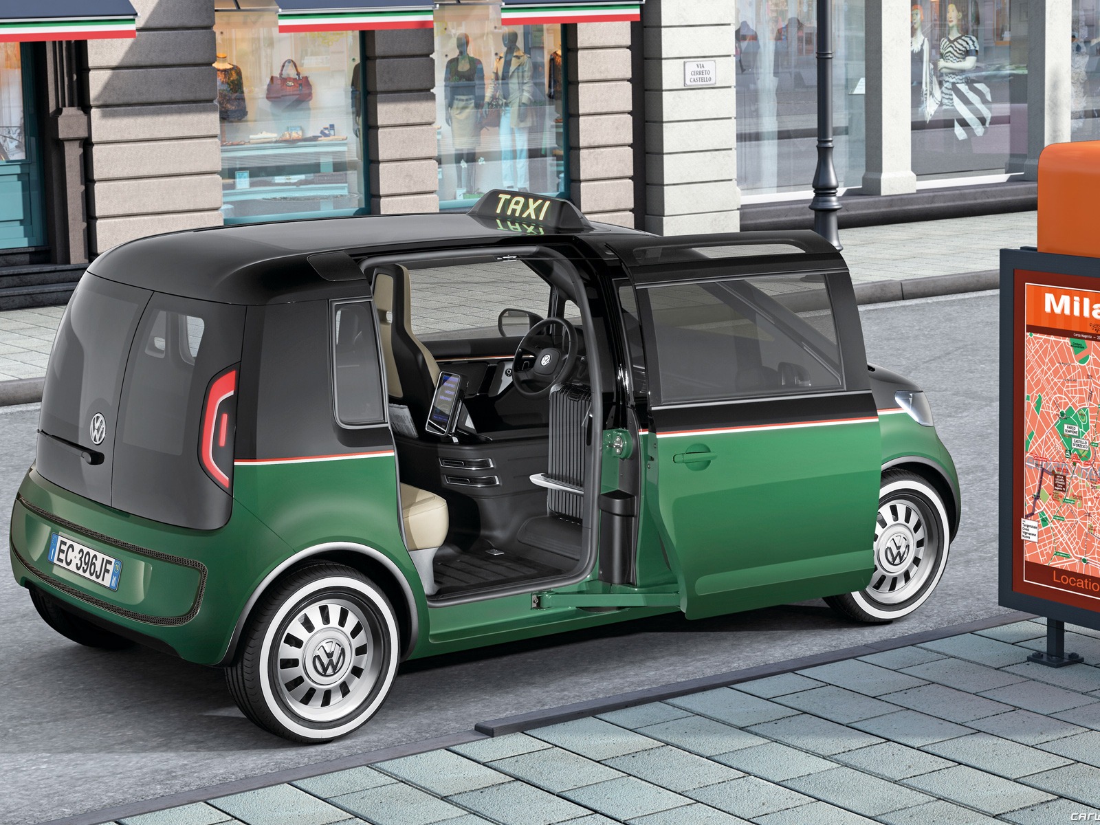 Concept Car Volkswagen Milano Taxi - 2010 大眾 #8 - 1600x1200