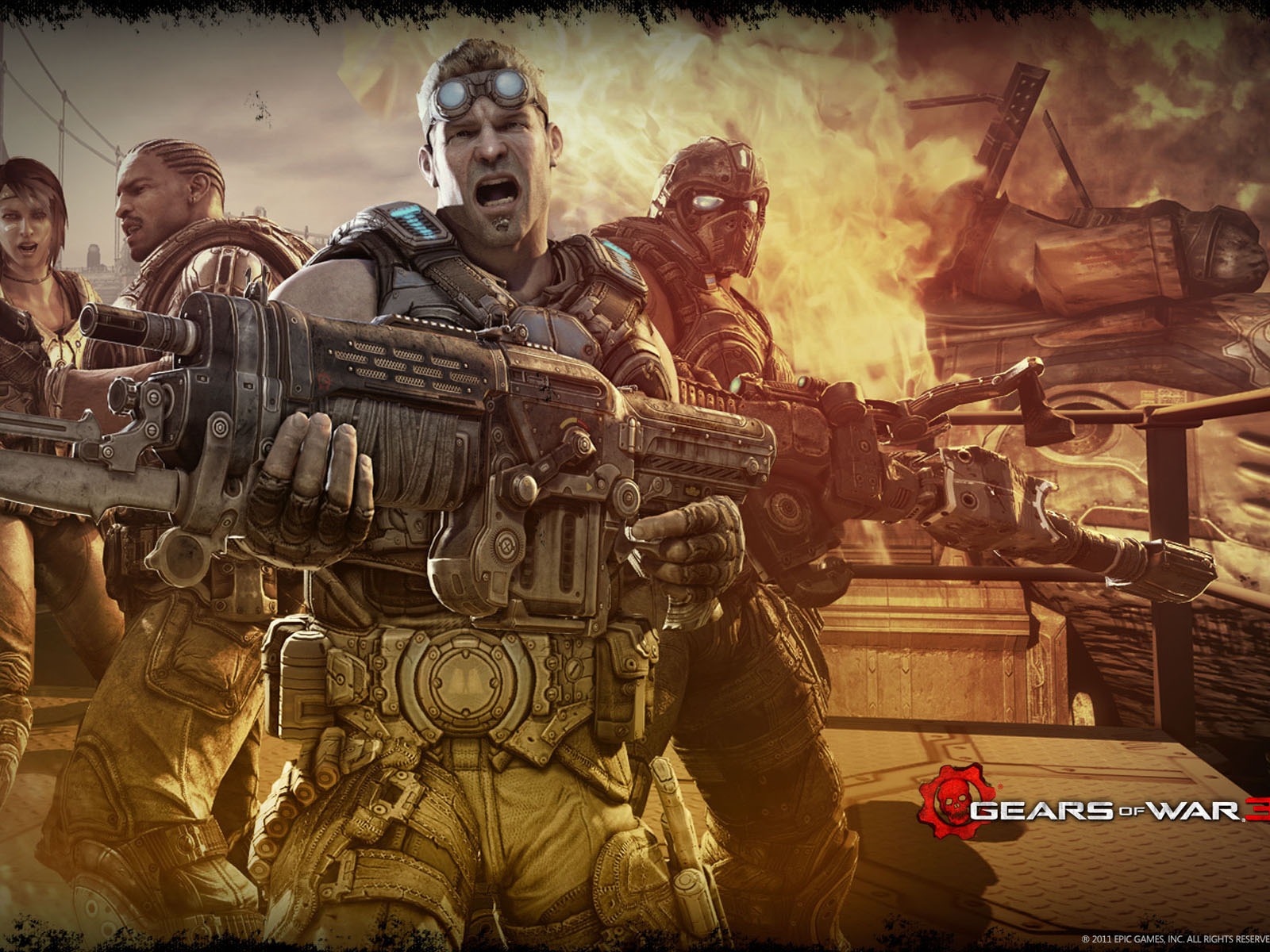 Gears of War 3 HD wallpapers #17 - 1600x1200