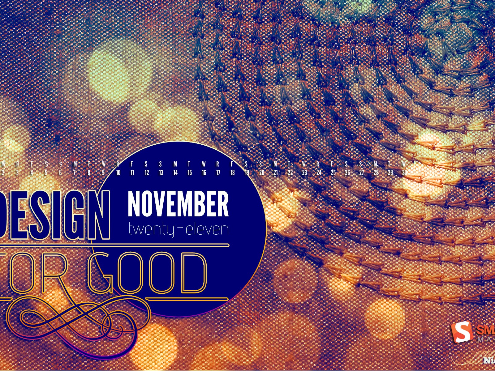 November 2011 Calendar wallpaper (1) #1 - 1600x1200