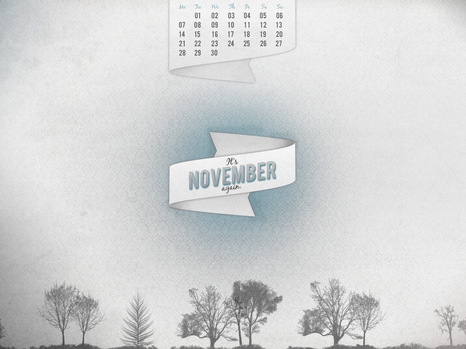 2011年11月カレンダー壁紙（1） #14 - 1600x1200