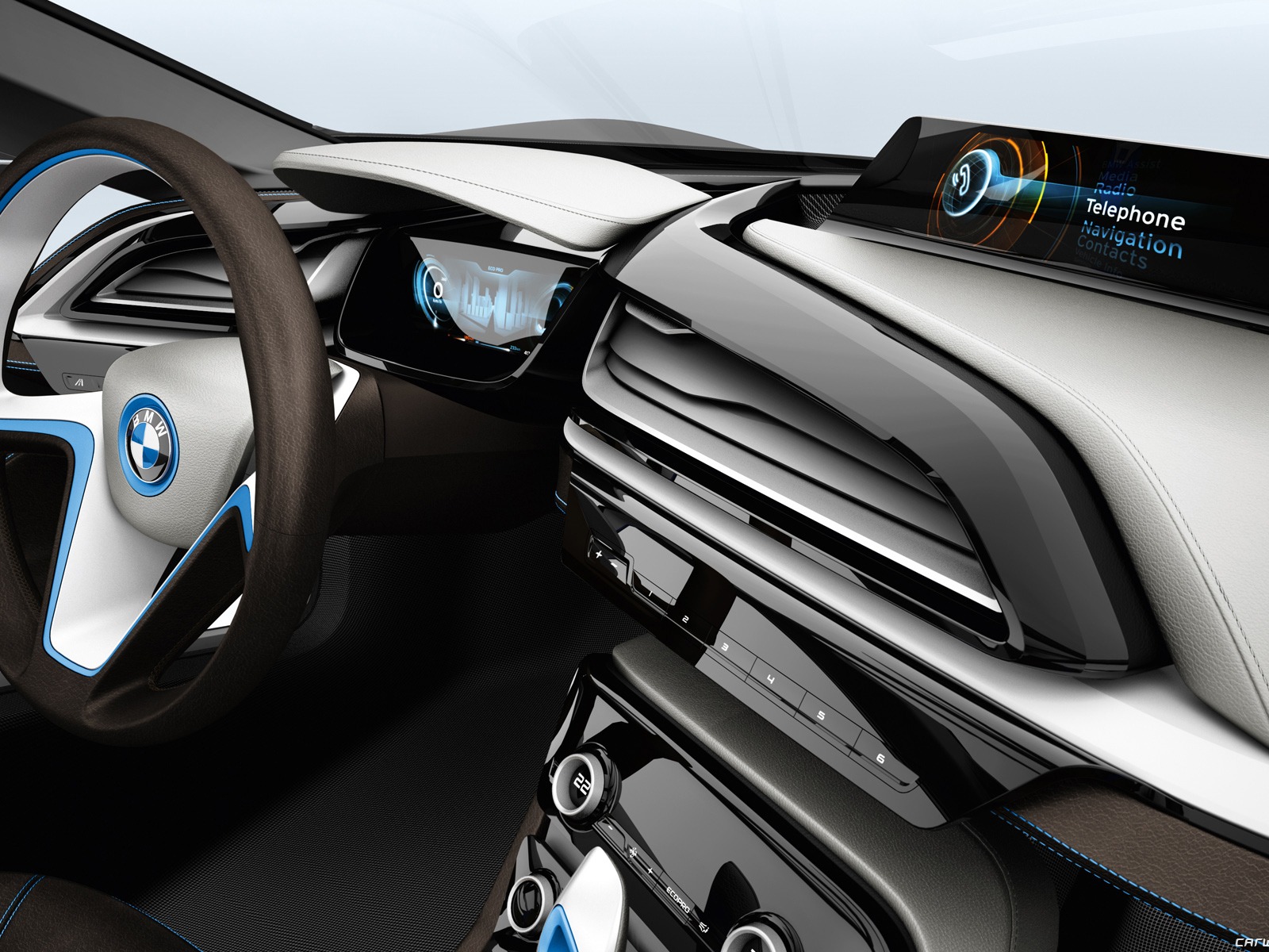 BMW i8 개념 - 2011의 HD 배경 화면 #36 - 1600x1200
