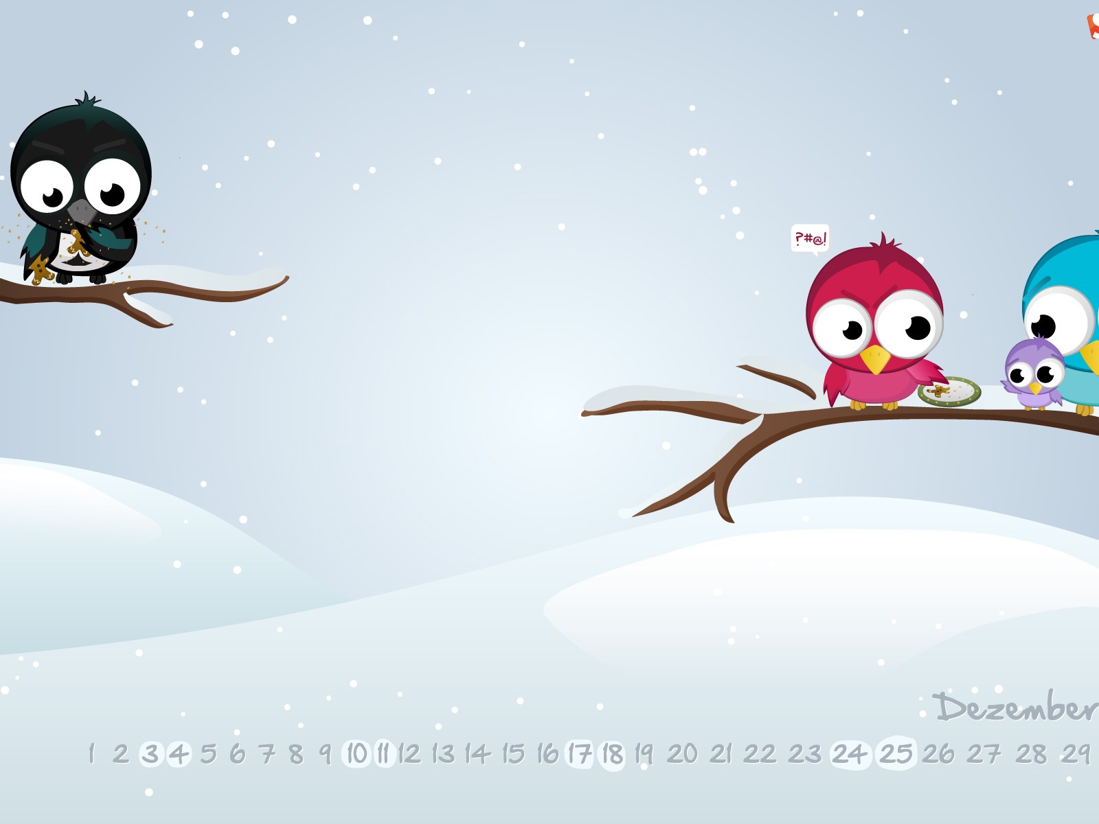 December 2011 Calendar wallpaper (1) #5 - 1600x1200