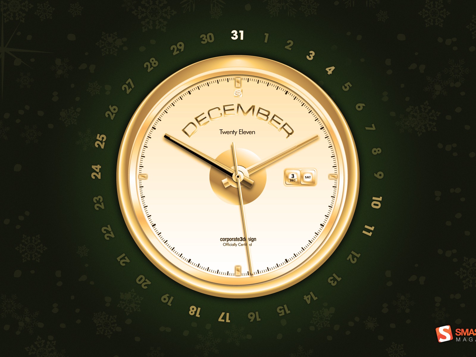 Dezember 2011 Kalender Wallpaper (2) #12 - 1600x1200