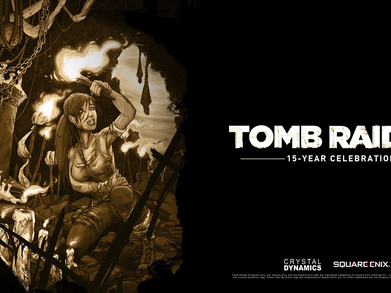 Tomb Raider 15-Year Celebration 古墓丽影15周年纪念版 高清壁纸6 - 1600x1200