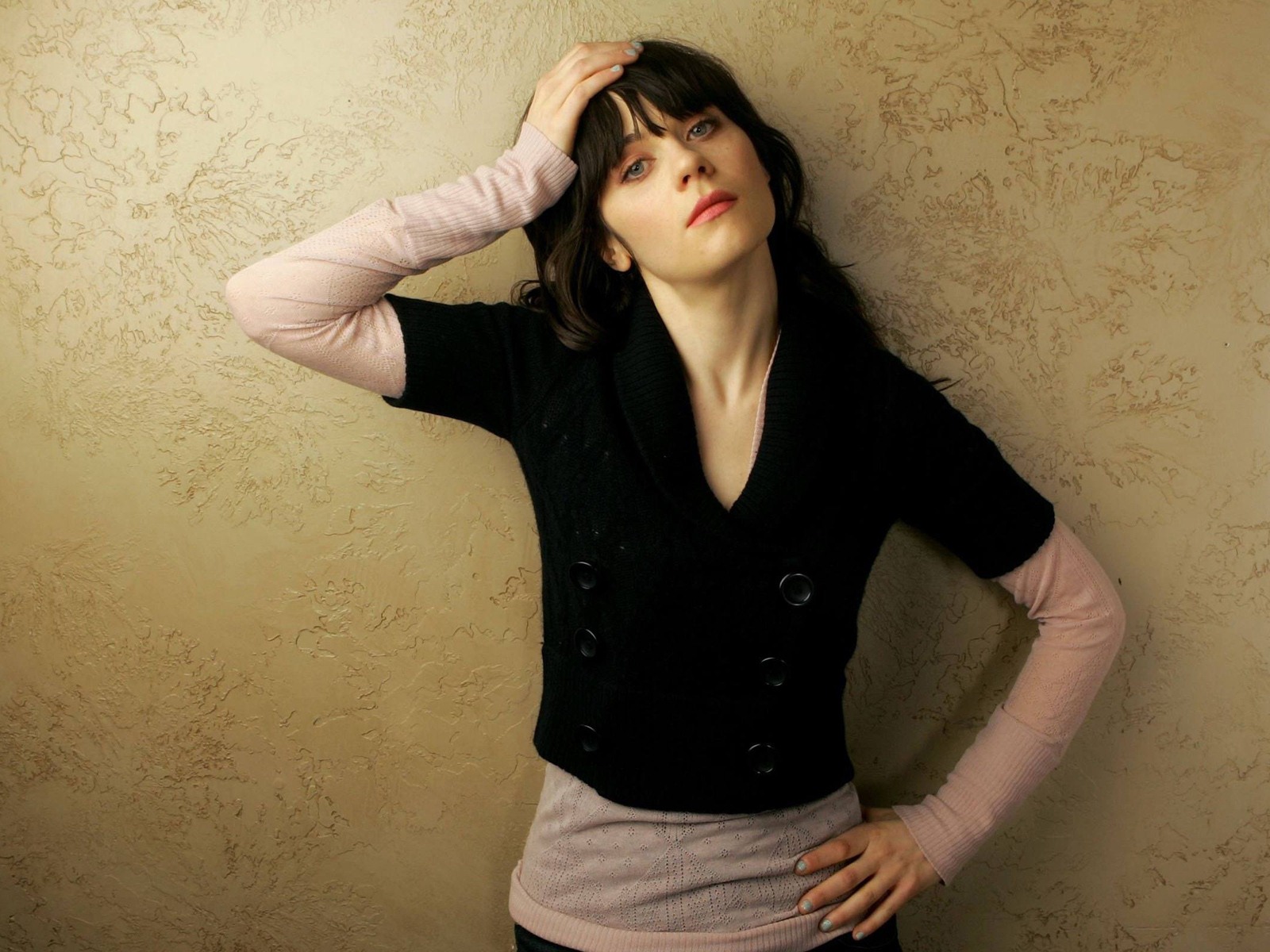 Zooey Deschanel 佐伊·丹斯切爾 美女壁紙 #18 - 1600x1200