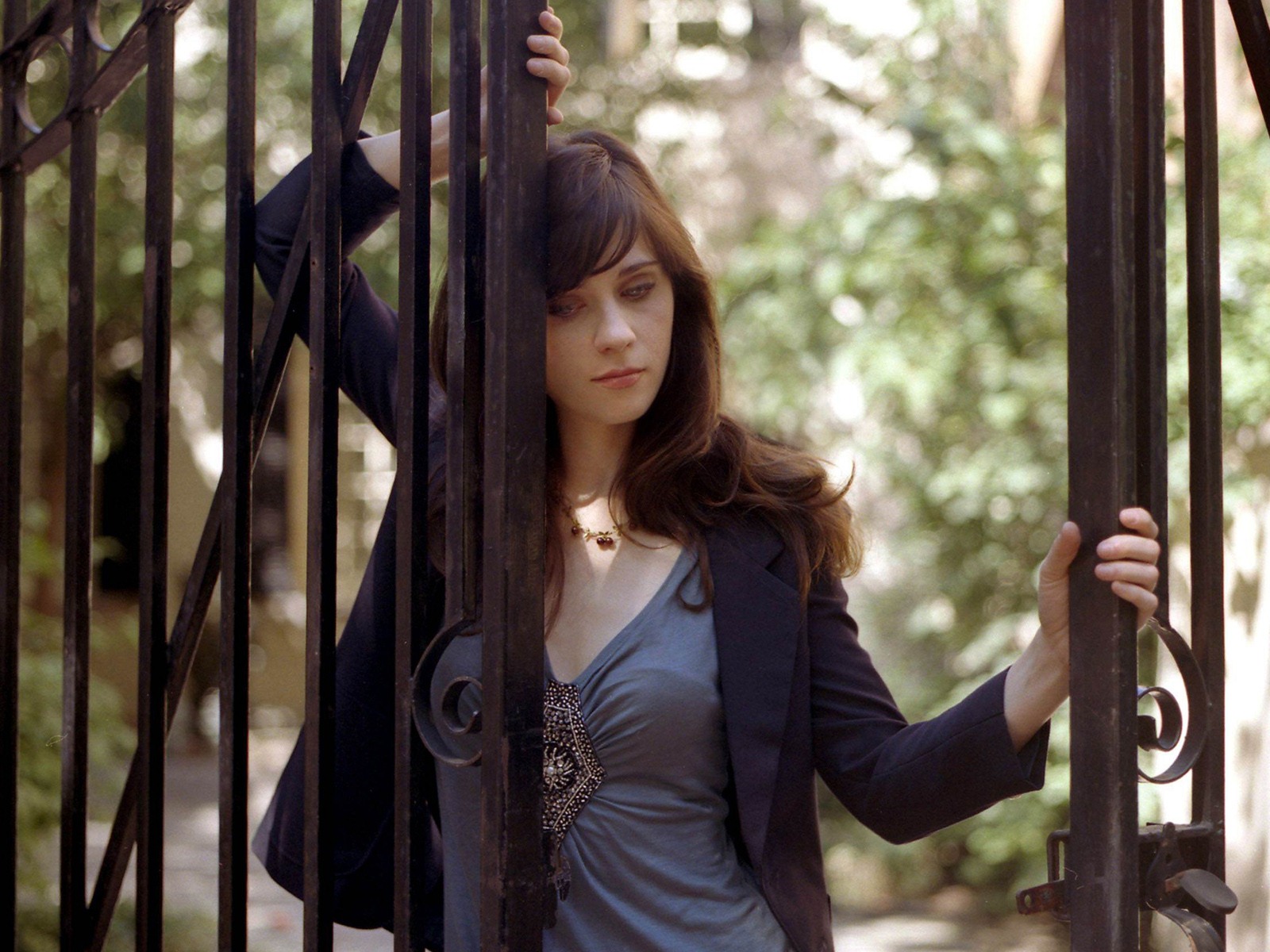 Zooey Deschanel 佐伊·丹斯切爾 美女壁紙 #21 - 1600x1200