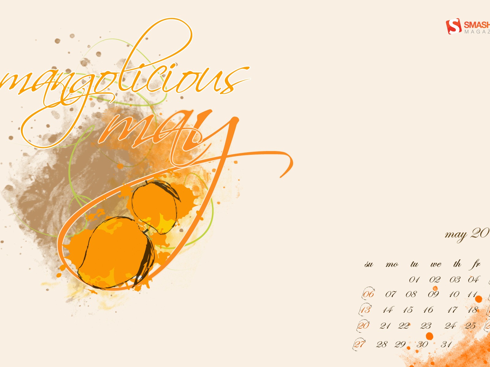 2012年5月 月曆壁紙(二) #4 - 1600x1200