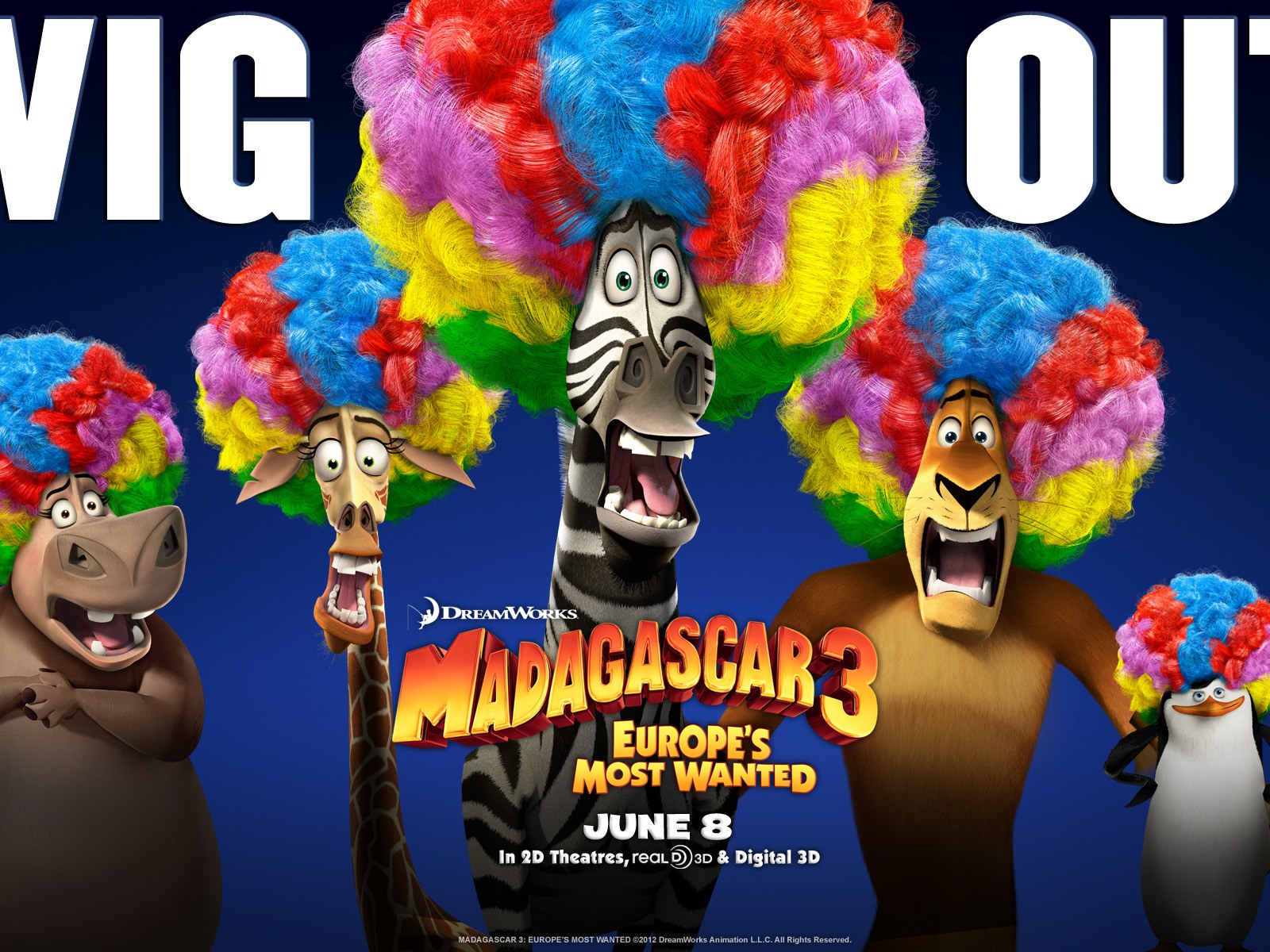 Madagascar 3: Europe's Most Wanted 马达加斯加3：欧洲大围捕 高清壁纸1 - 1600x1200