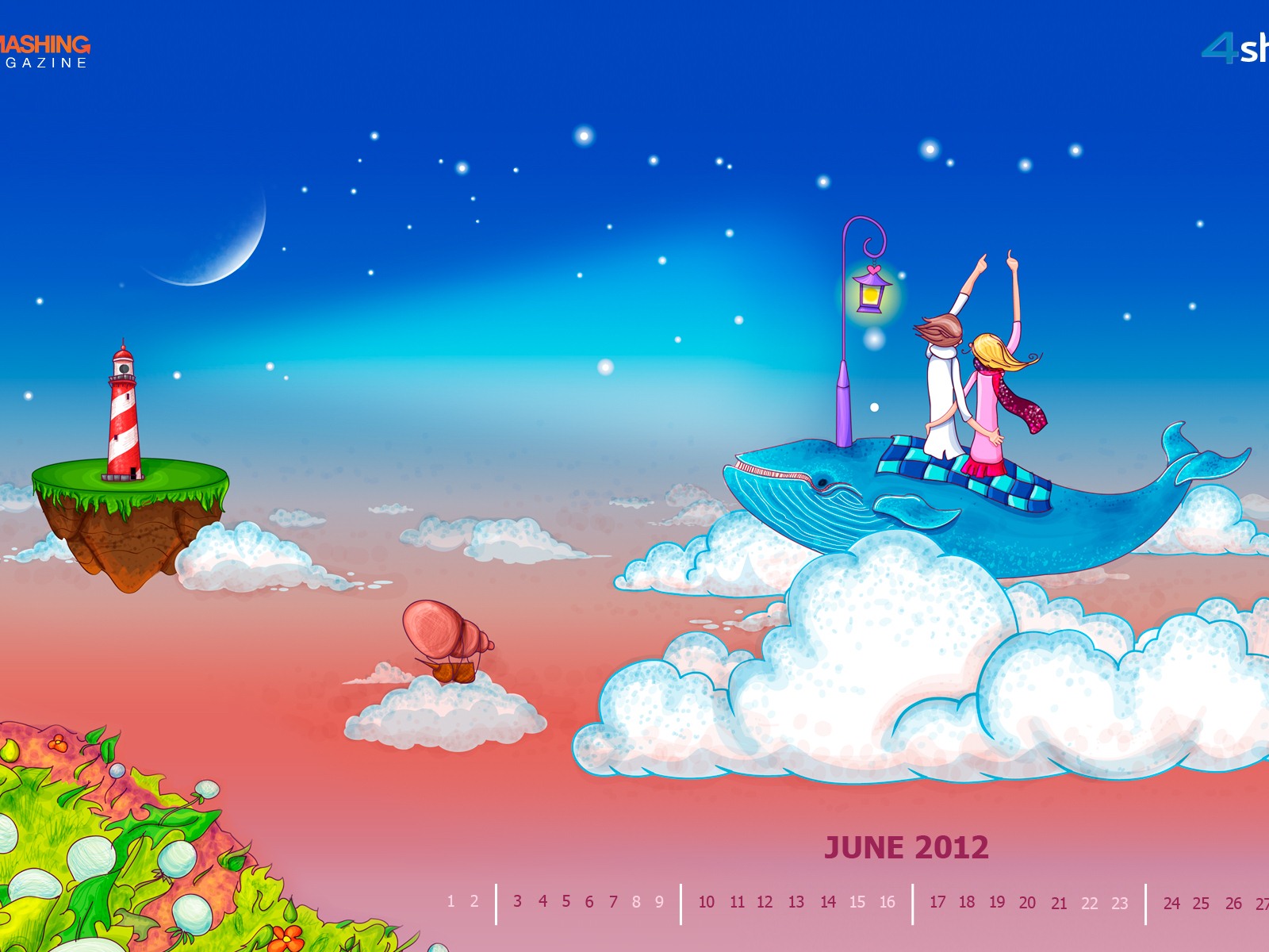 2012年6月 月曆壁紙(二) #5 - 1600x1200