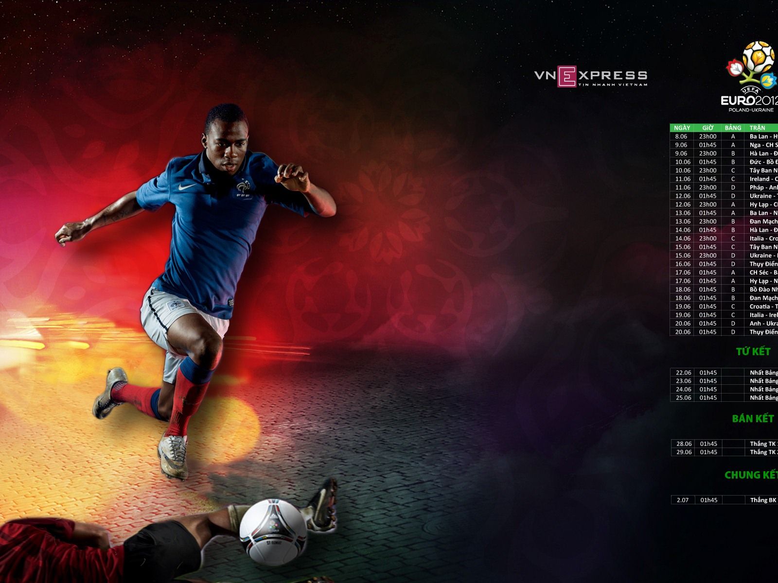 UEFA EURO 2012 欧洲足球锦标赛 高清壁纸(二)18 - 1600x1200