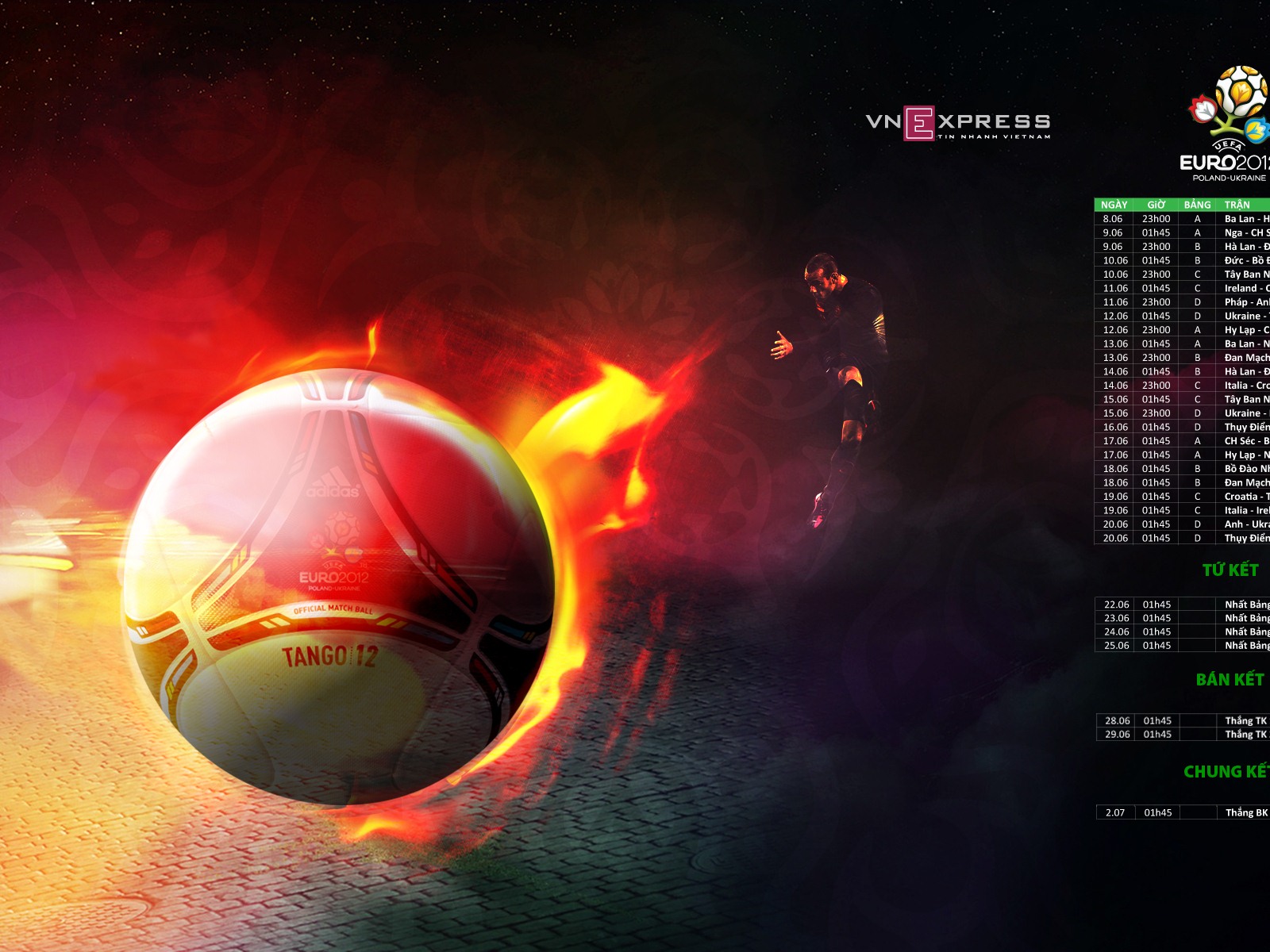 UEFA EURO 2012年歐錦賽高清壁紙(二) #20 - 1600x1200