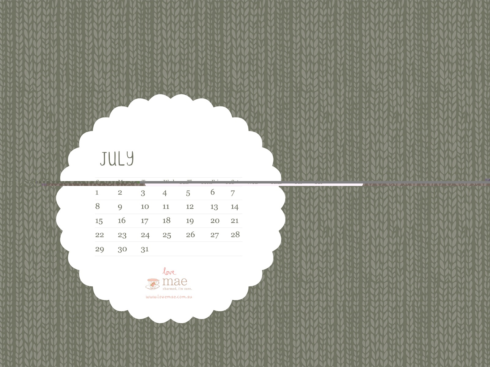 Července 2012 Kalendář Tapety na plochu (1) #2 - 1600x1200