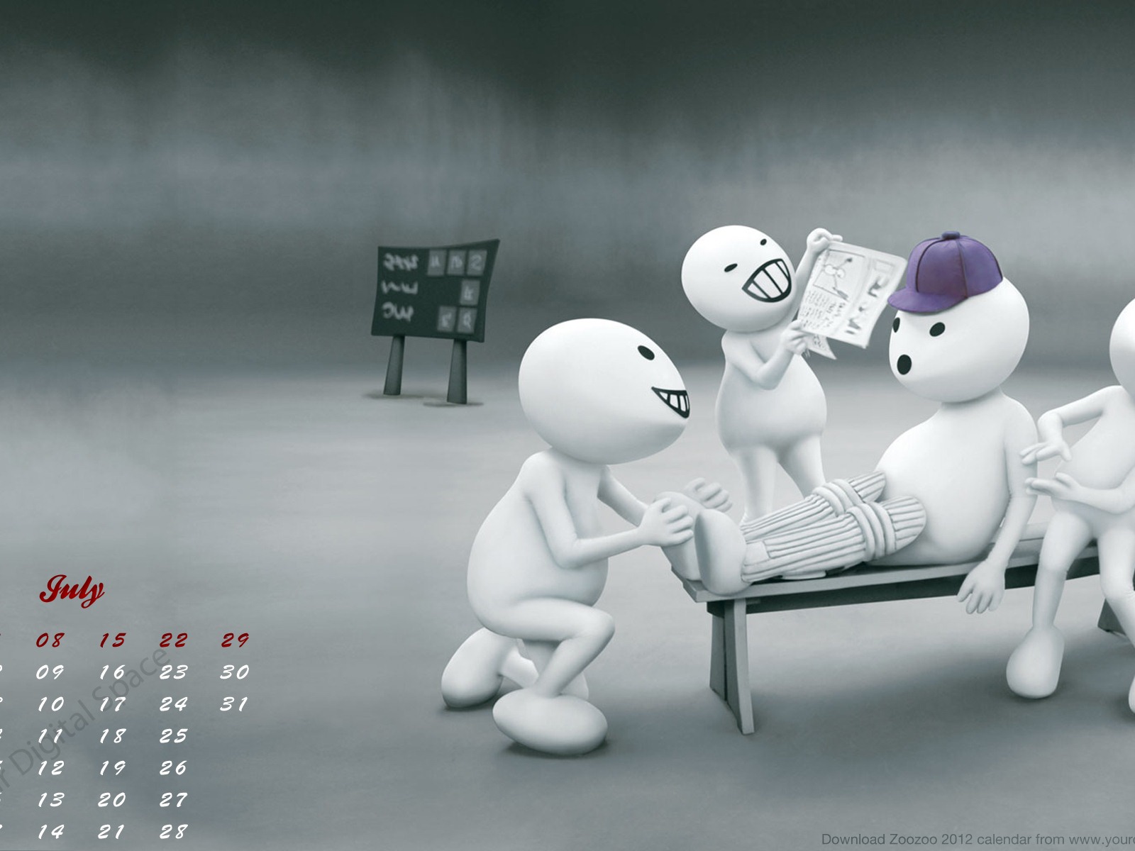 2012年7月 月曆壁紙(二) #20 - 1600x1200
