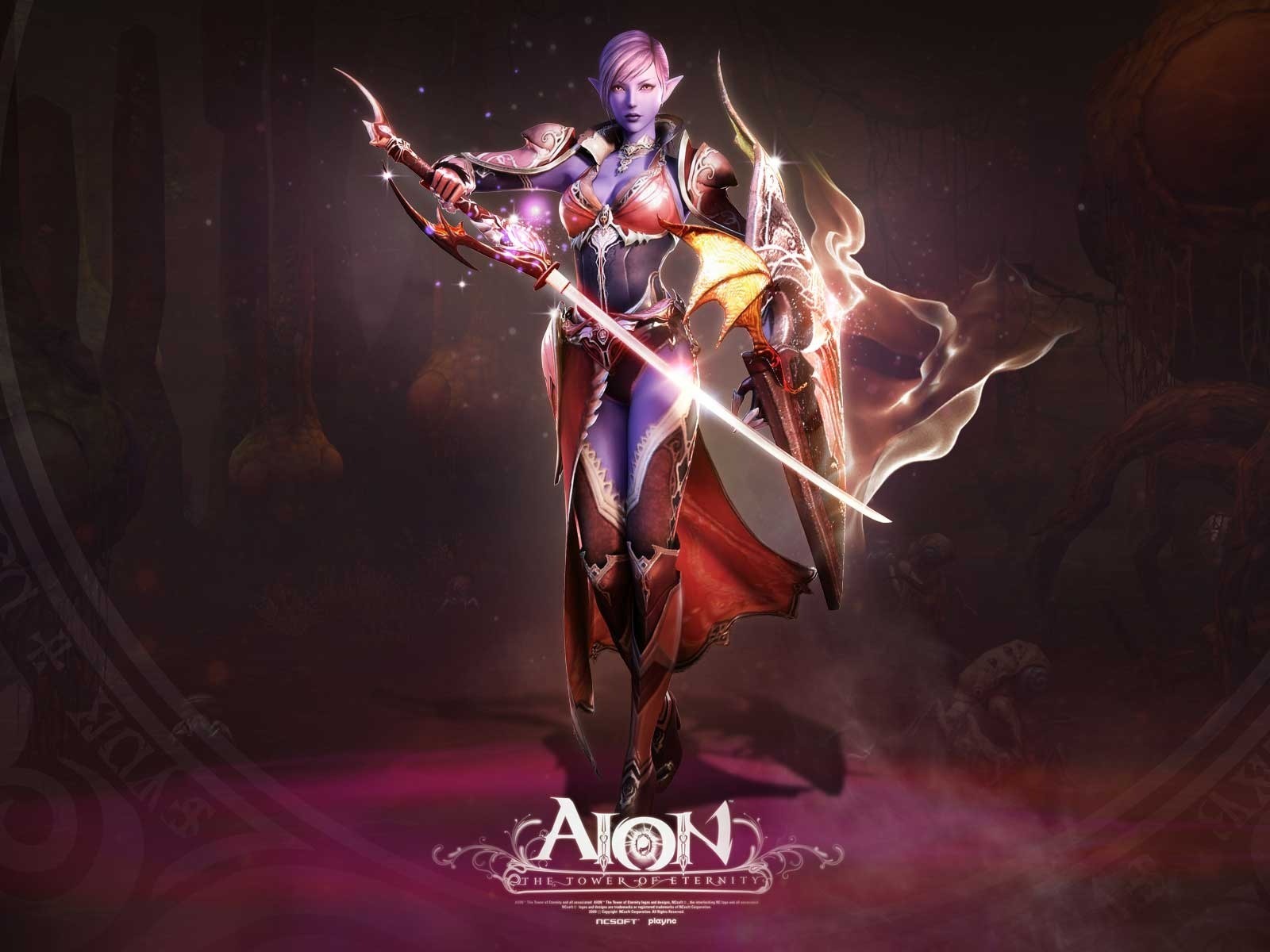 Aion 永恒之塔漂亮的女孩 高清壁纸(二)7 - 1600x1200