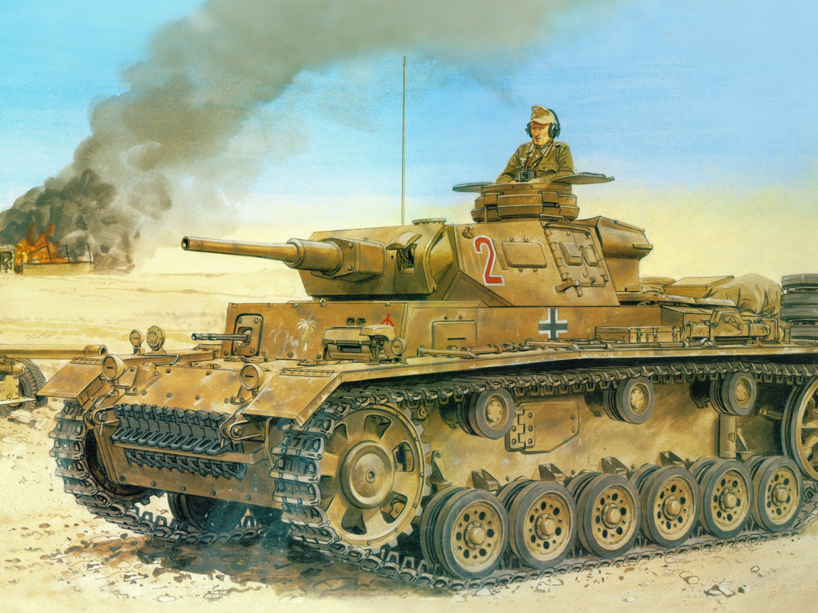 軍事坦克裝甲 高清繪畫壁紙 #7 - 1600x1200