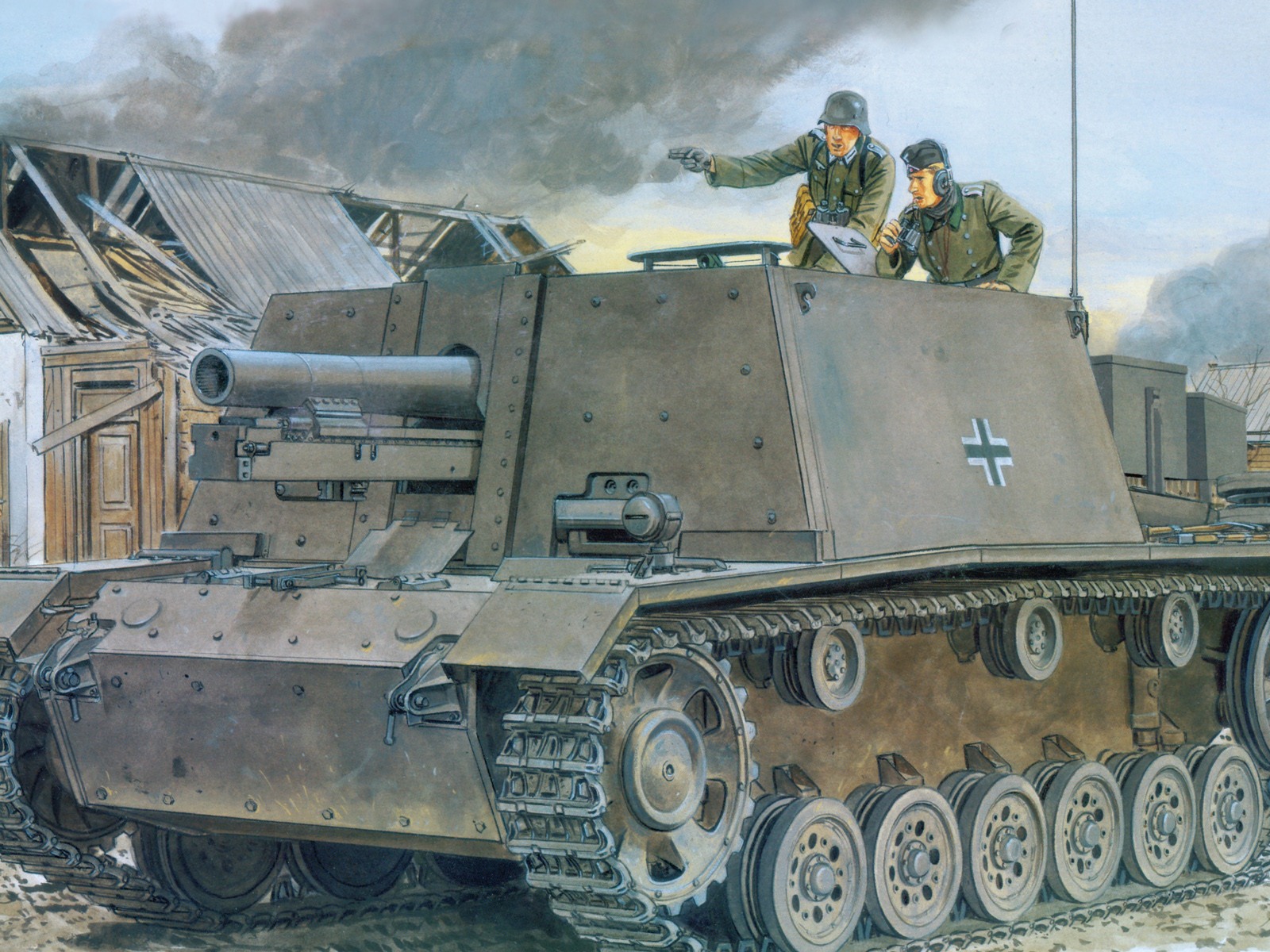 軍事坦克裝甲 高清繪畫壁紙 #12 - 1600x1200