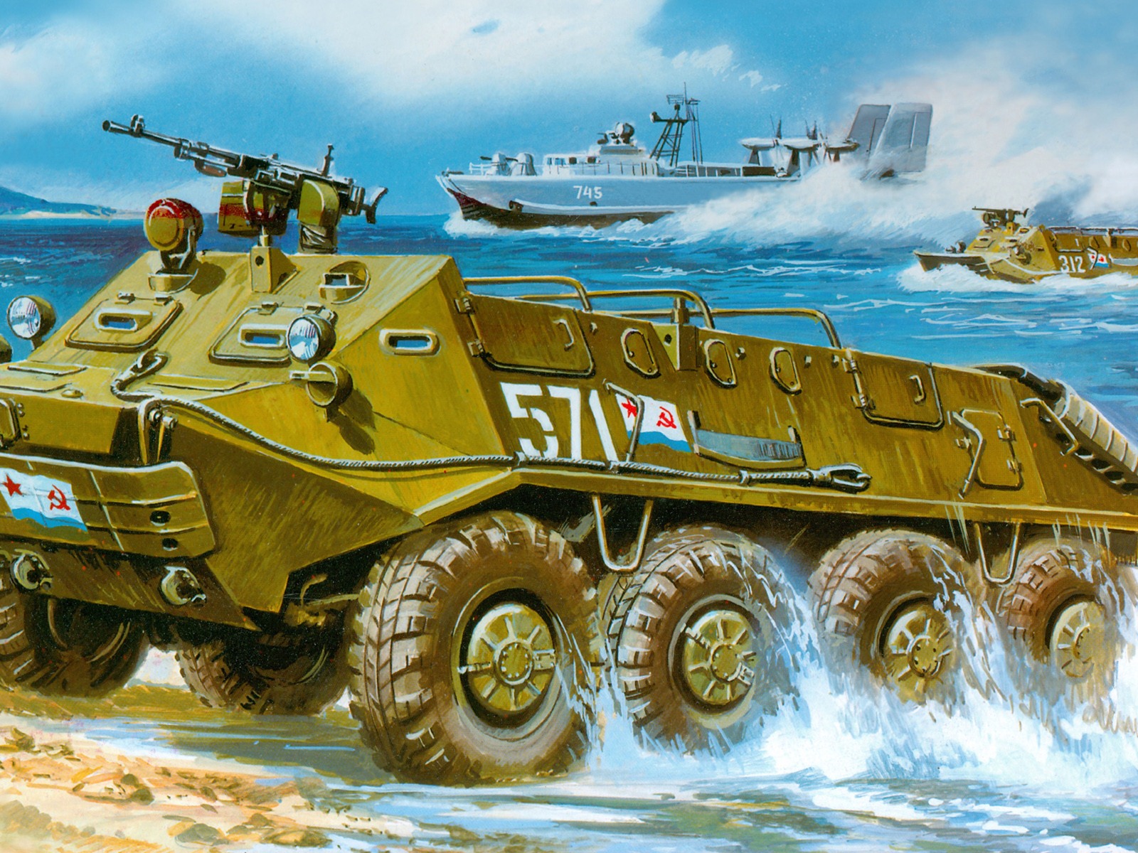 軍事坦克裝甲 高清繪畫壁紙 #18 - 1600x1200