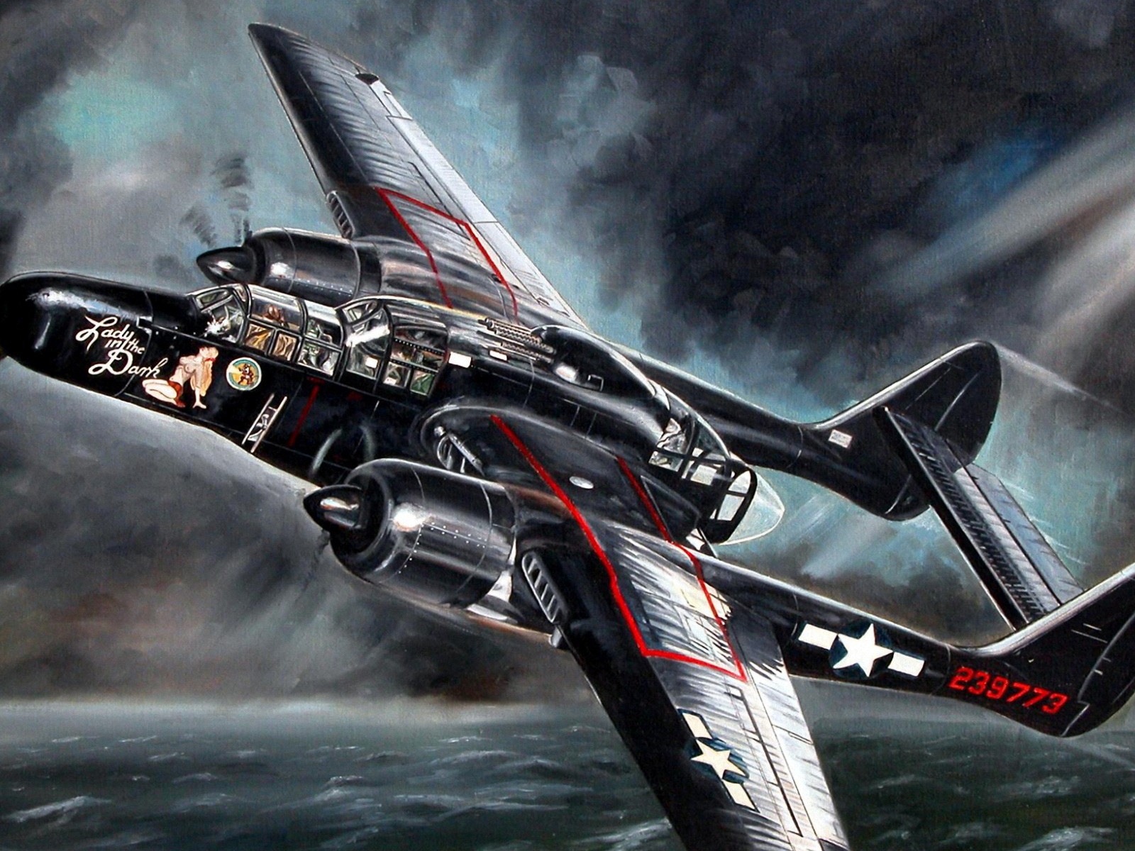 空中飛行的軍用飛機 精美繪畫壁紙 #10 - 1600x1200