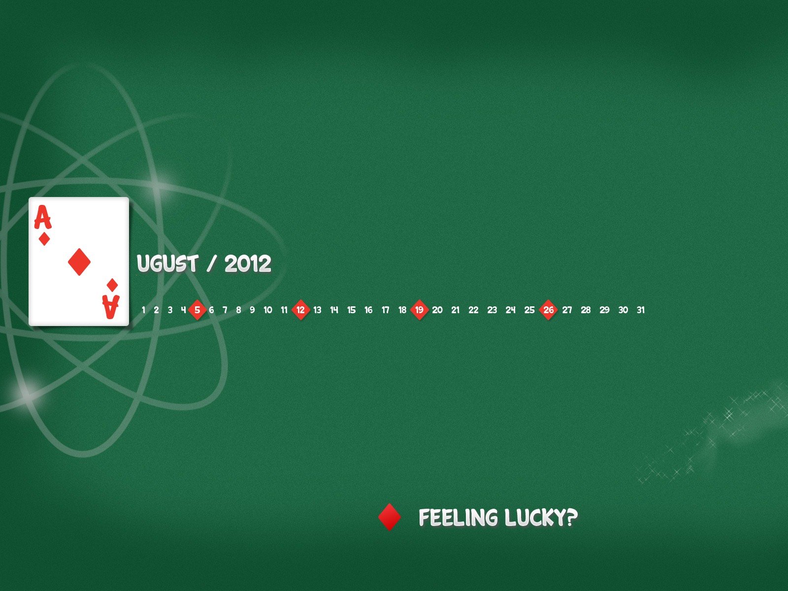 2012年8月 月曆壁紙(二) #4 - 1600x1200