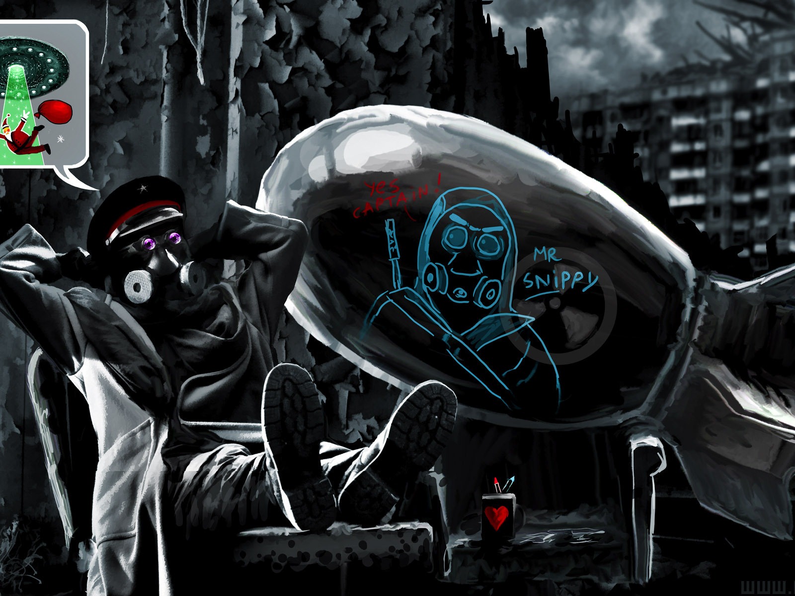 Romantically Apocalyptic 浪漫的世界末日 創意繪畫壁紙(一) #4 - 1600x1200