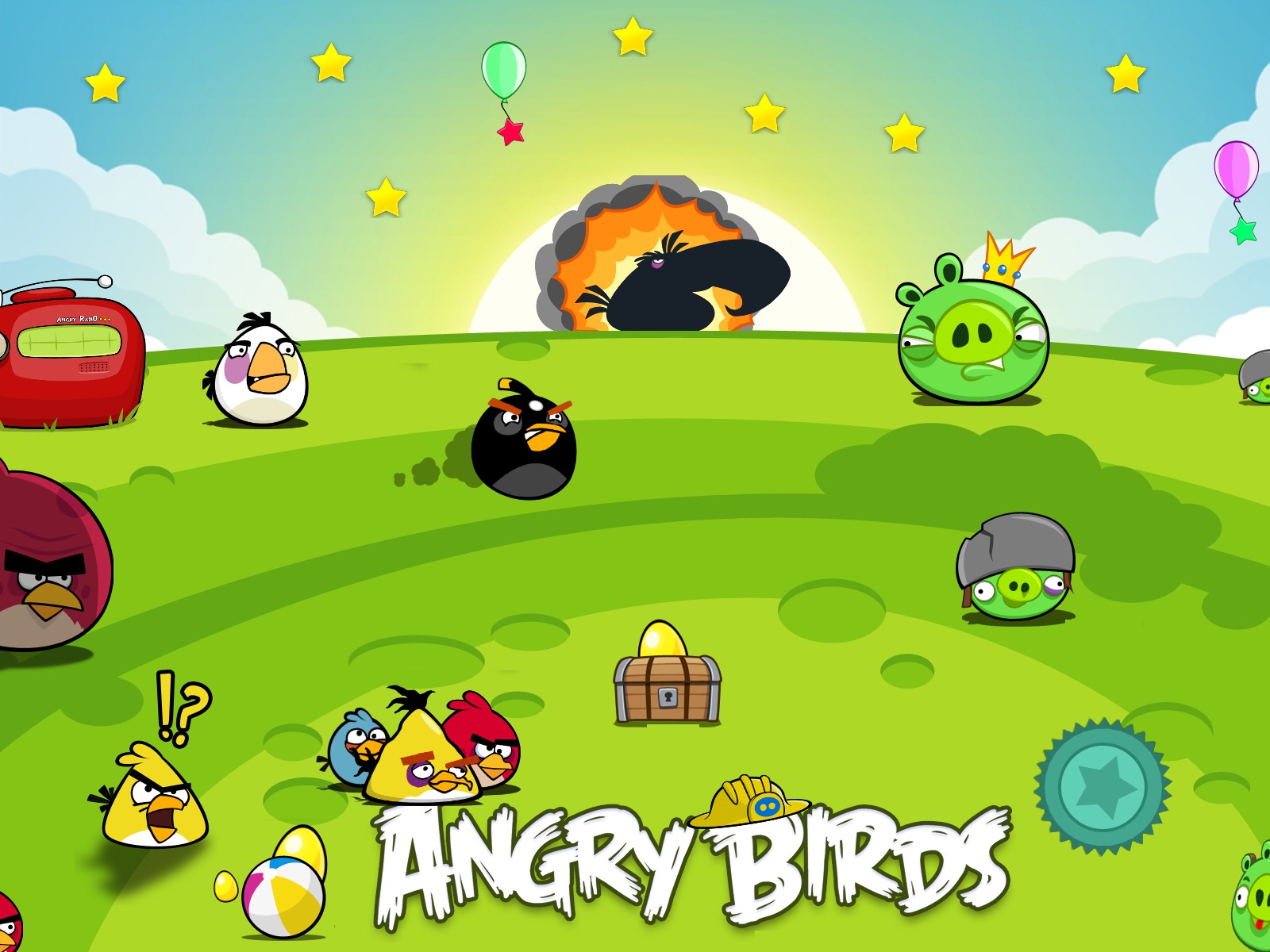 Angry Birds 愤怒的小鸟 游戏壁纸12 - 1600x1200