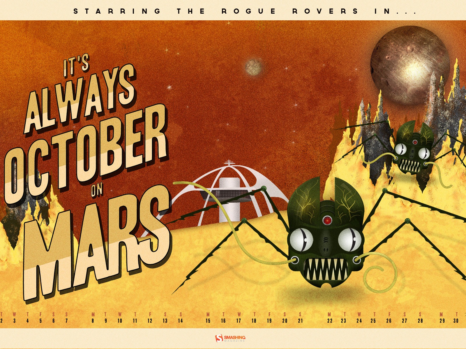 Octobre 2012 Calendar Wallpaper (2) #4 - 1600x1200