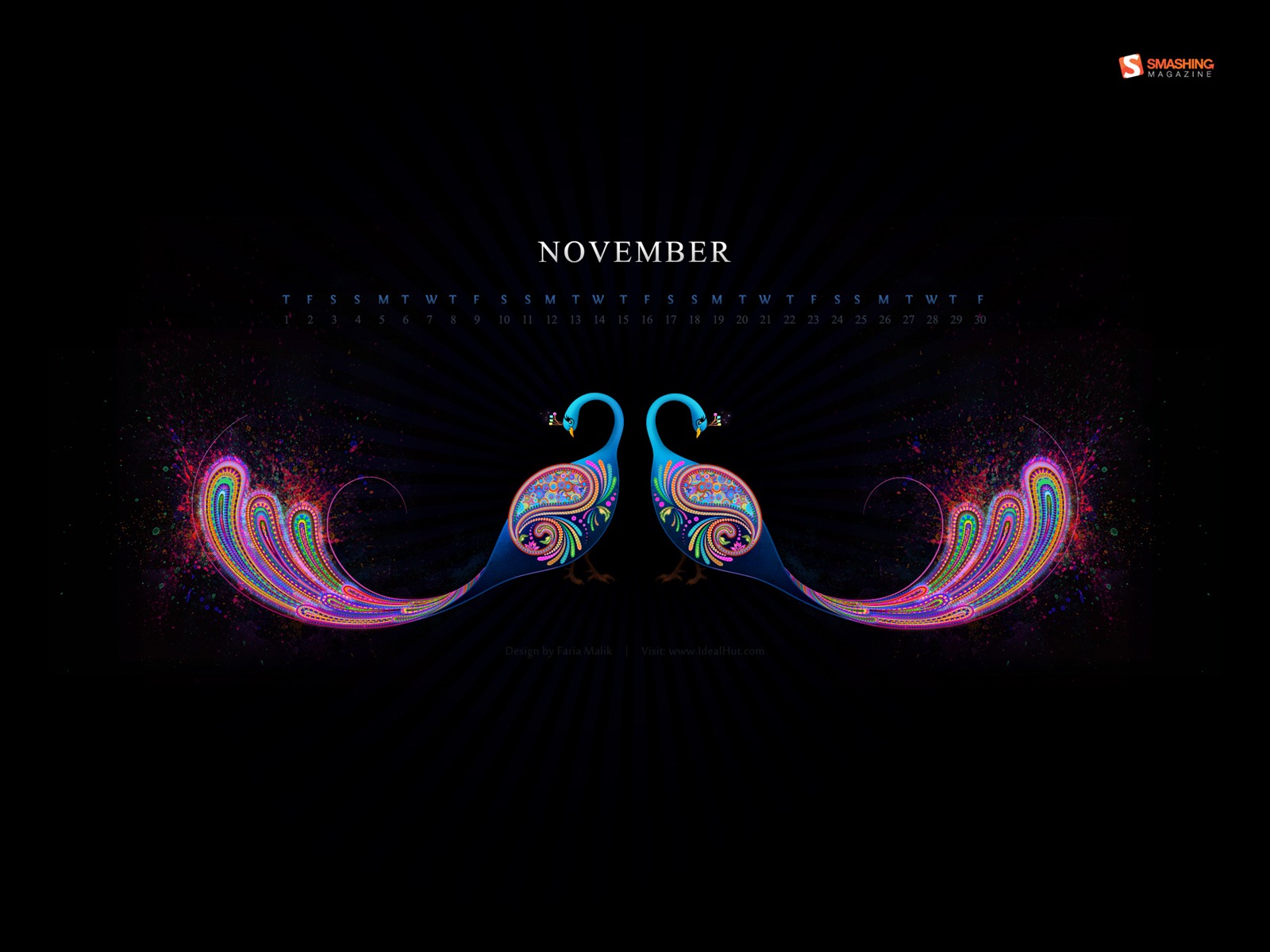 2012年11月 月曆壁紙(一) #8 - 1600x1200