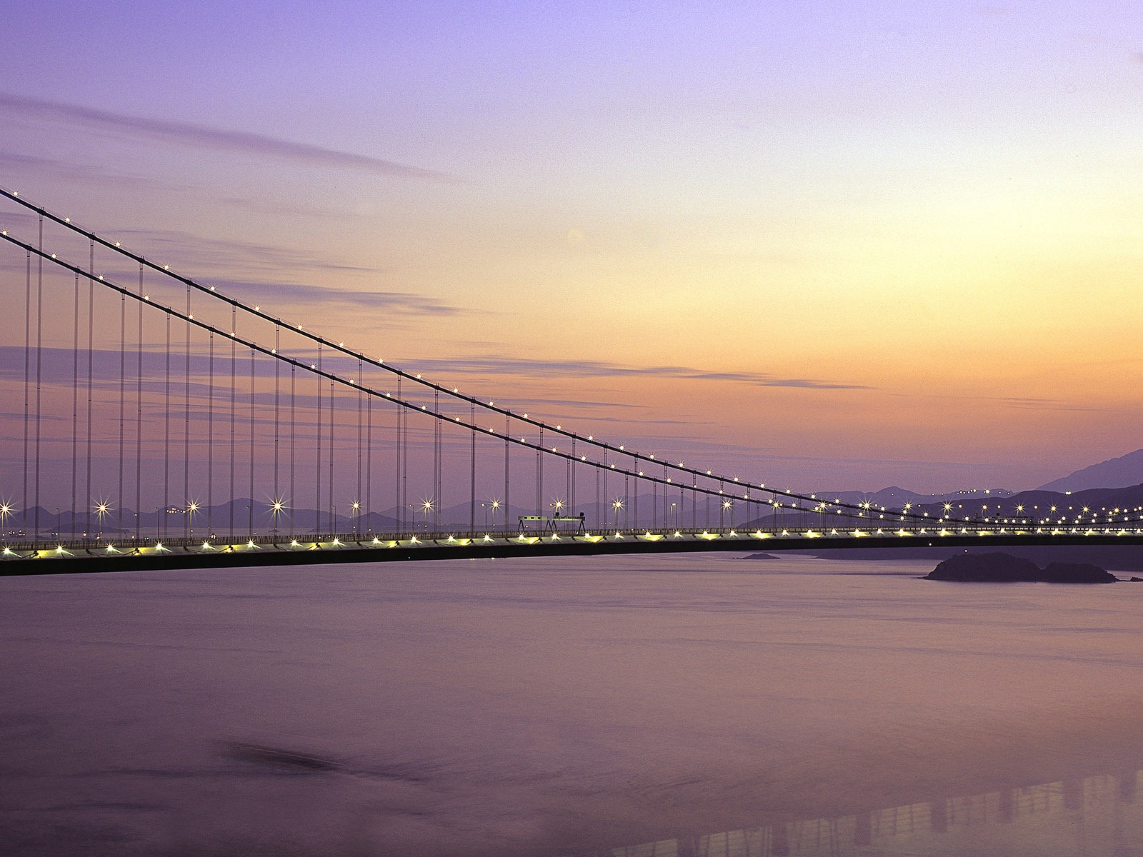 Windows 8 官方全景主題壁紙，城市風光，大橋，地平線 #3 - 1600x1200