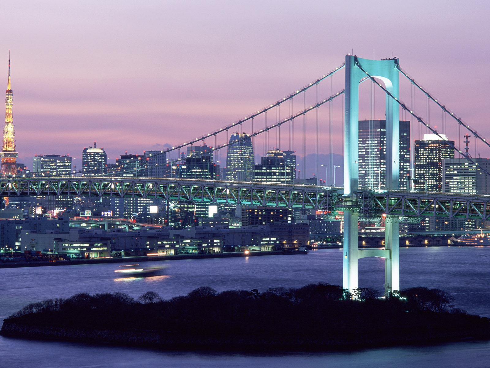 Windows 8 官方全景主題壁紙，城市風光，大橋，地平線 #5 - 1600x1200