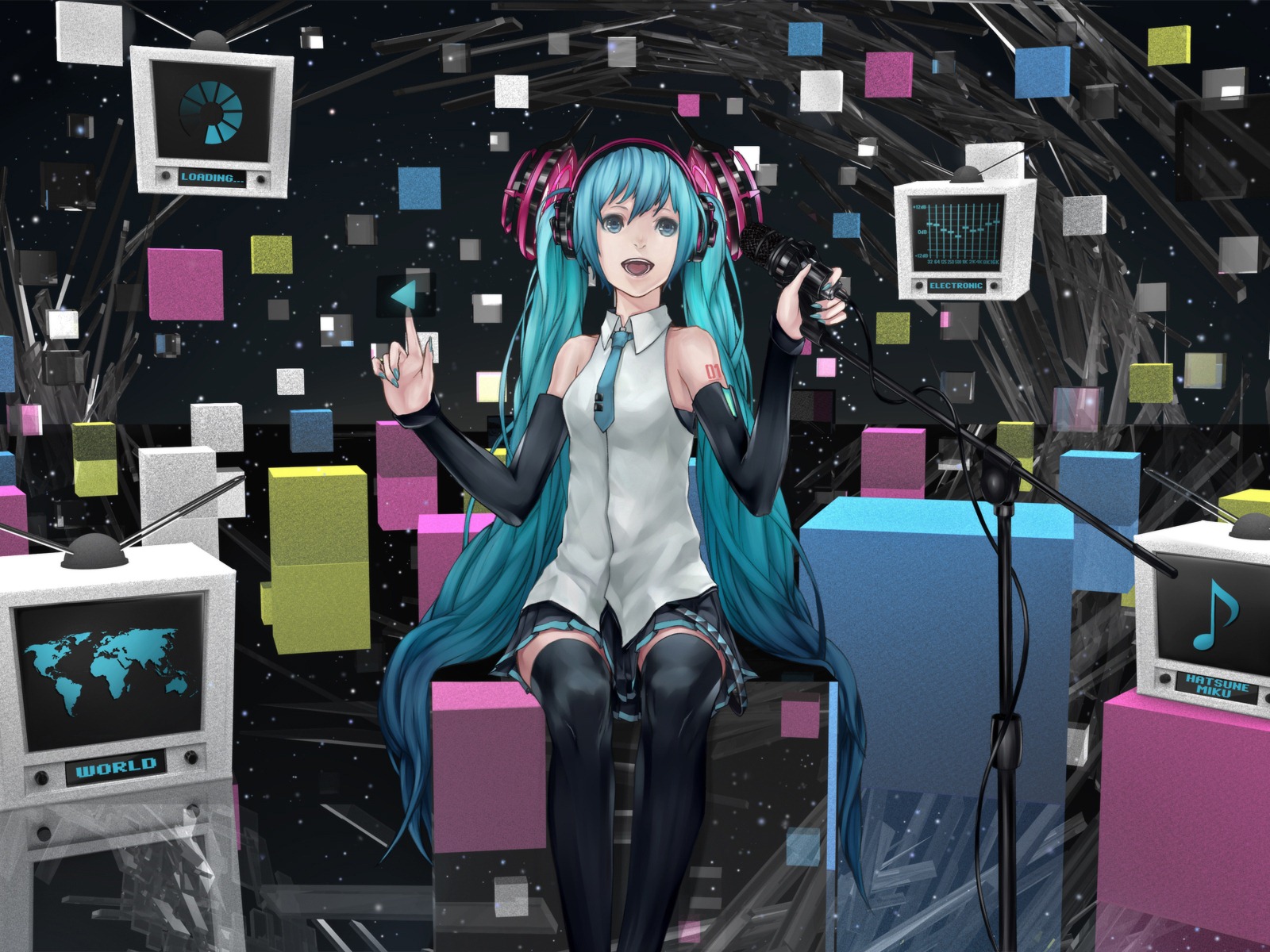 Hatsune Miku 初音未來系列 壁紙(五) #13 - 1600x1200