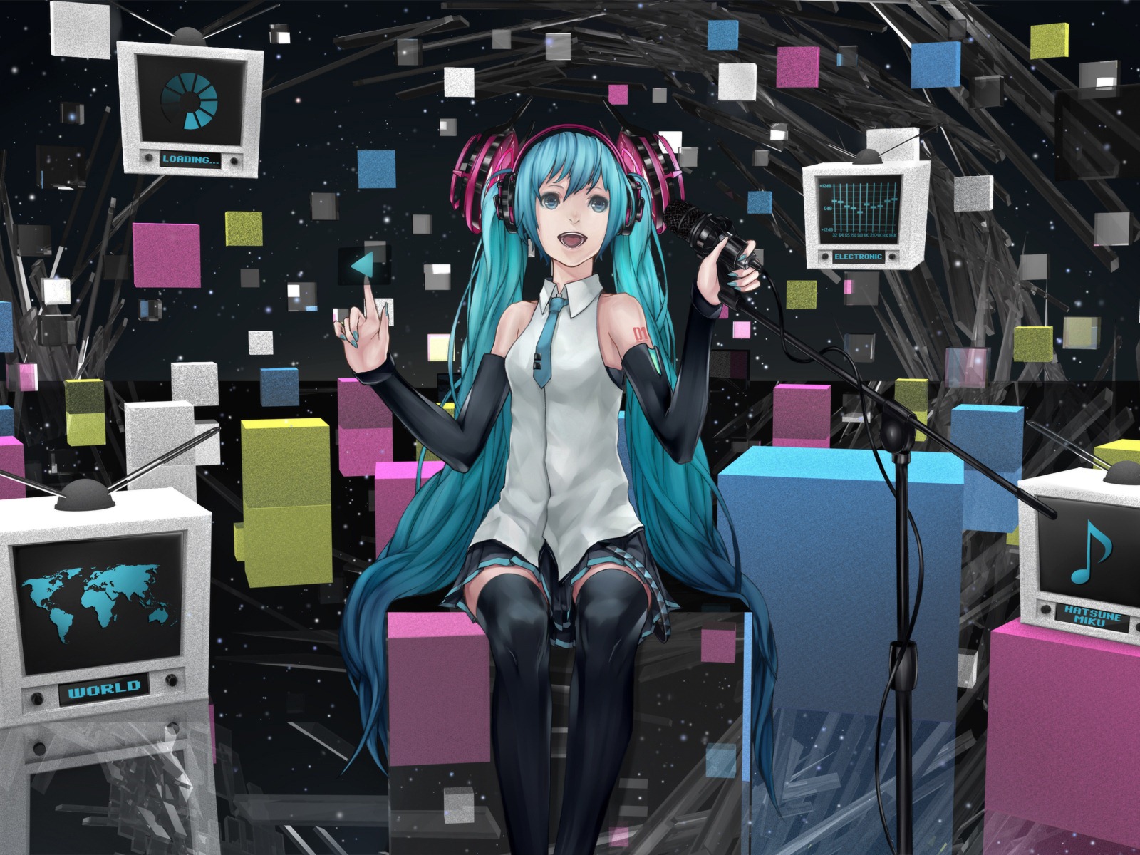 Hatsune Miku řady tapety (5) #13 - 1600x1200